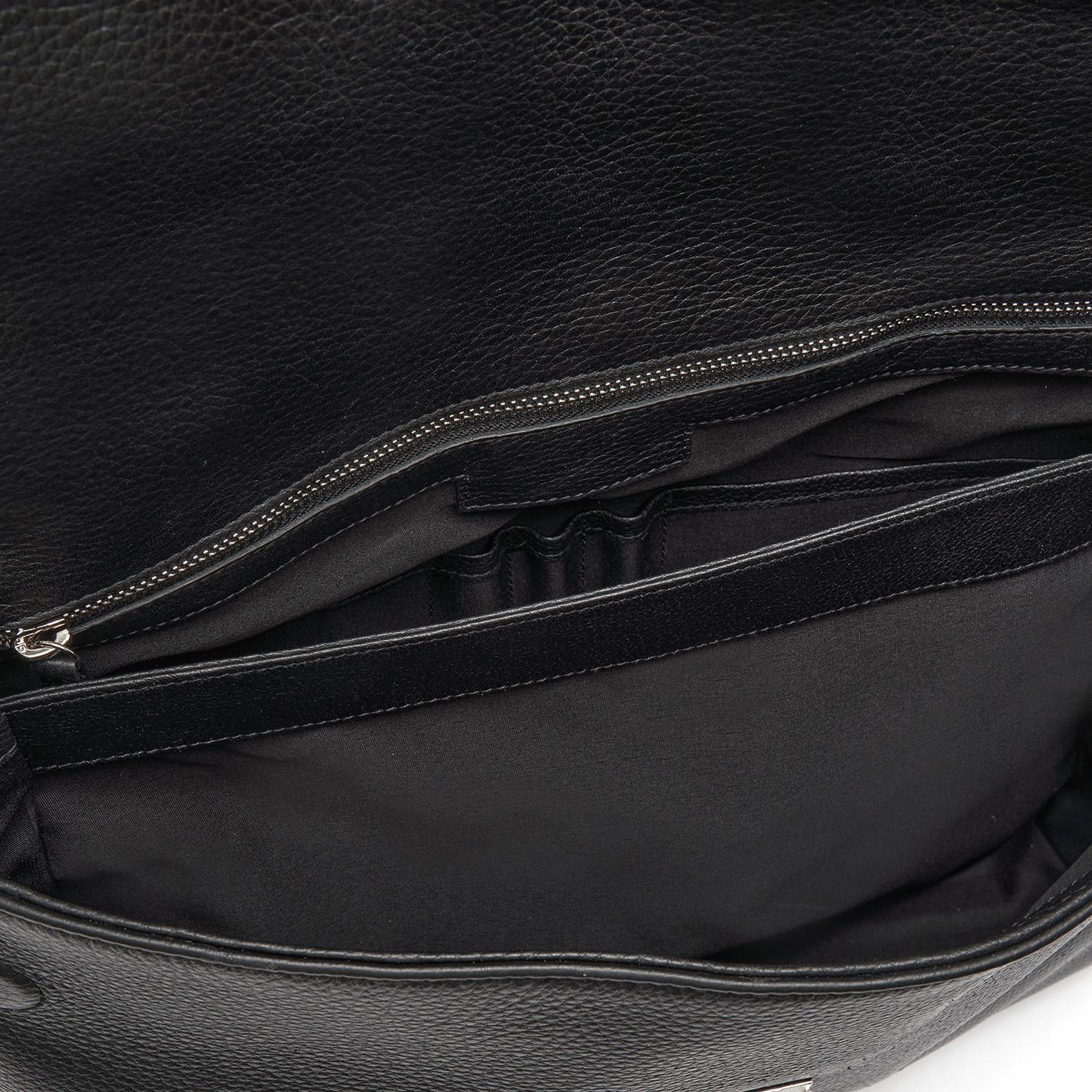 Trula Siyah Erkek Deri Evrak Çantası