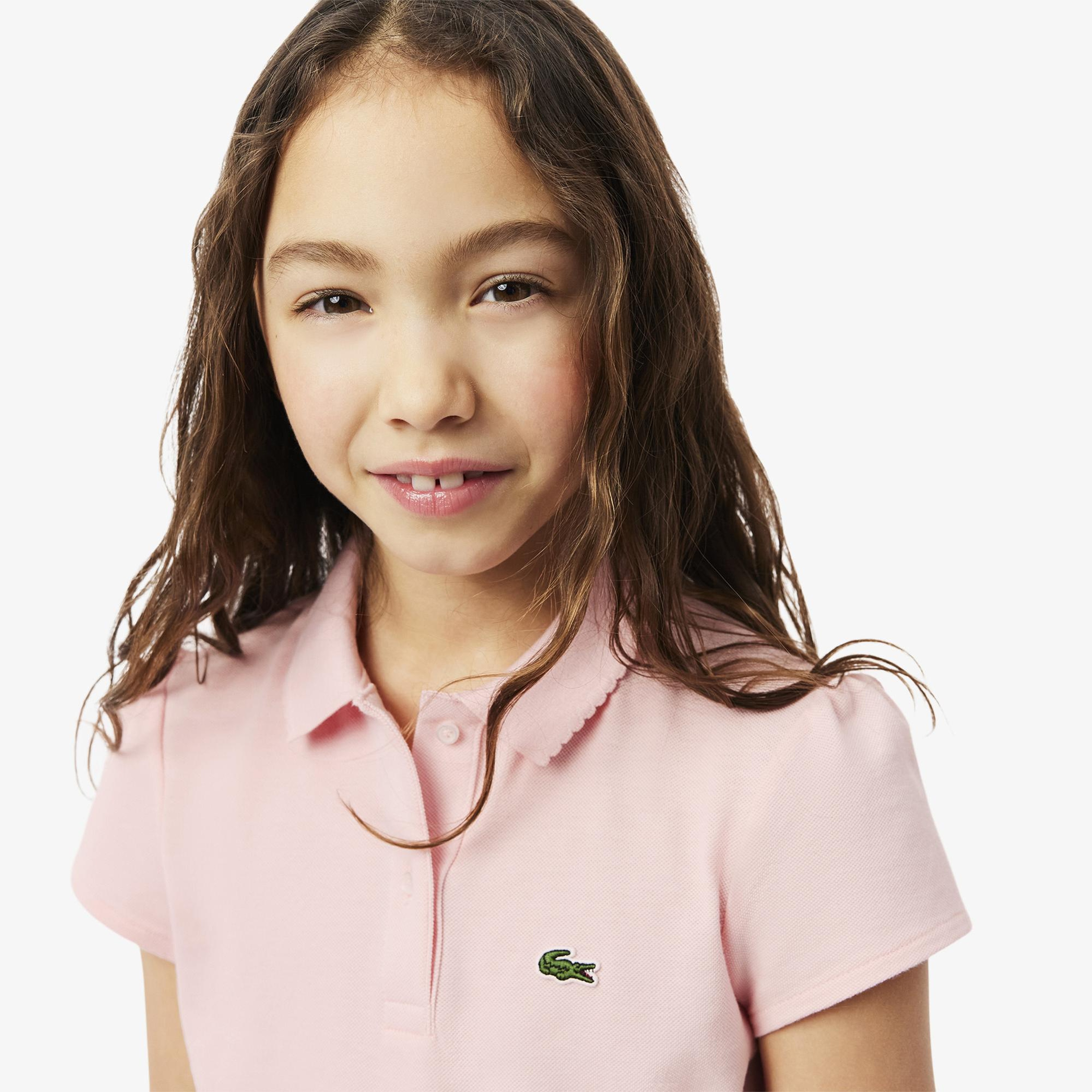 Lacoste Kız Çocuk Pembe Polo