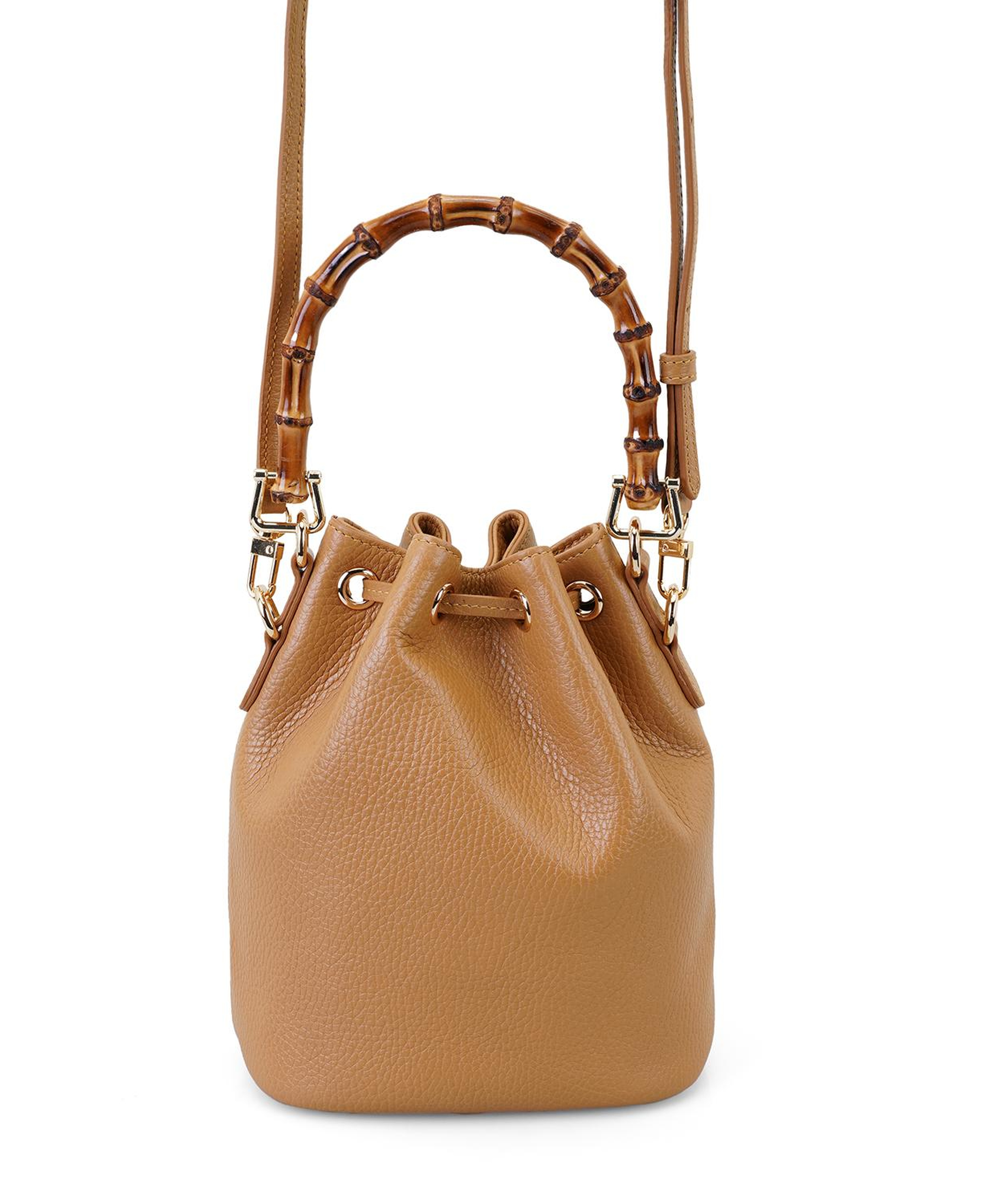 Lexy Taba Kadın Bambu Askılı Deri Omuz Çantası