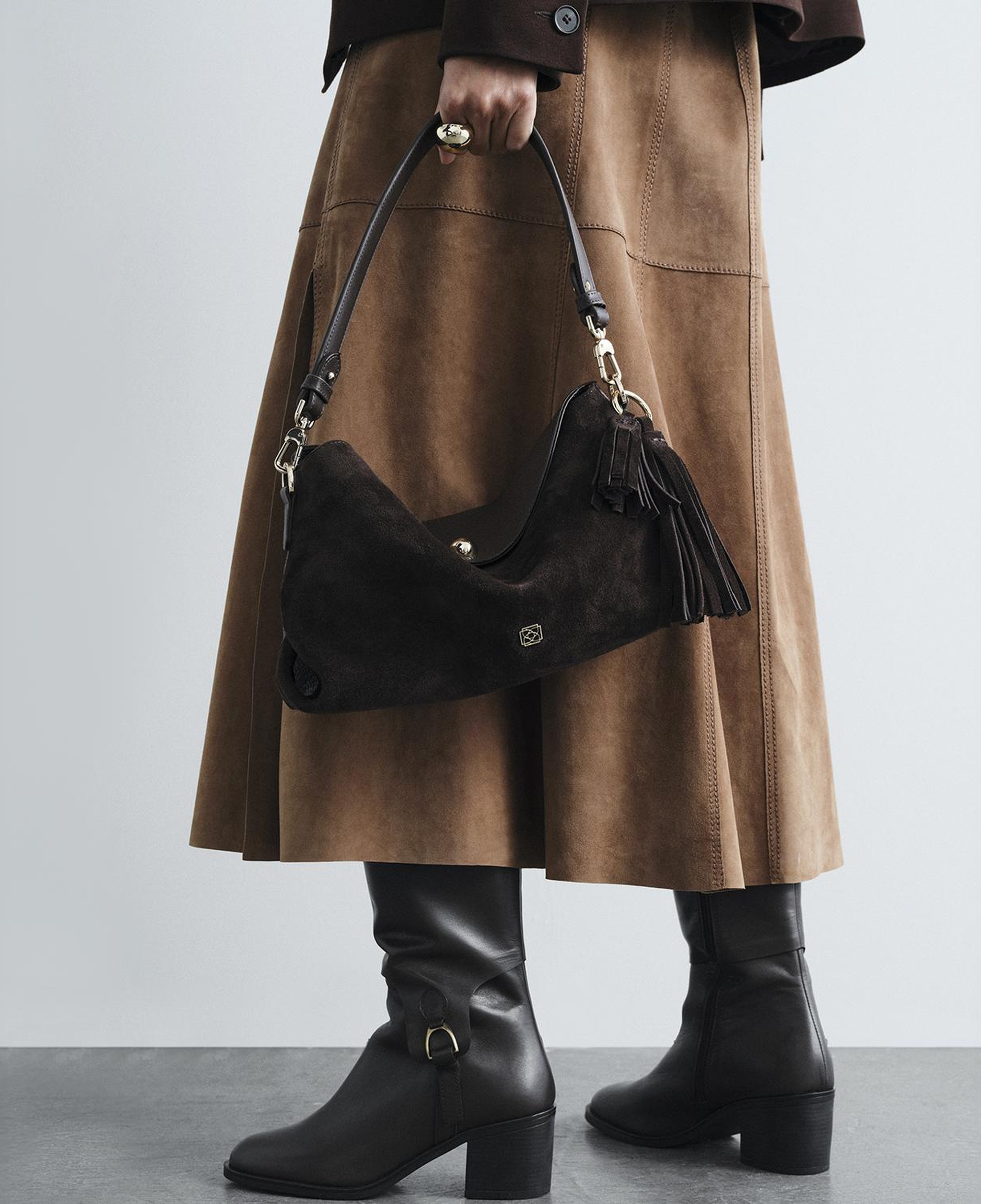 Kadın Kahve Omuz Askılı El Çantası