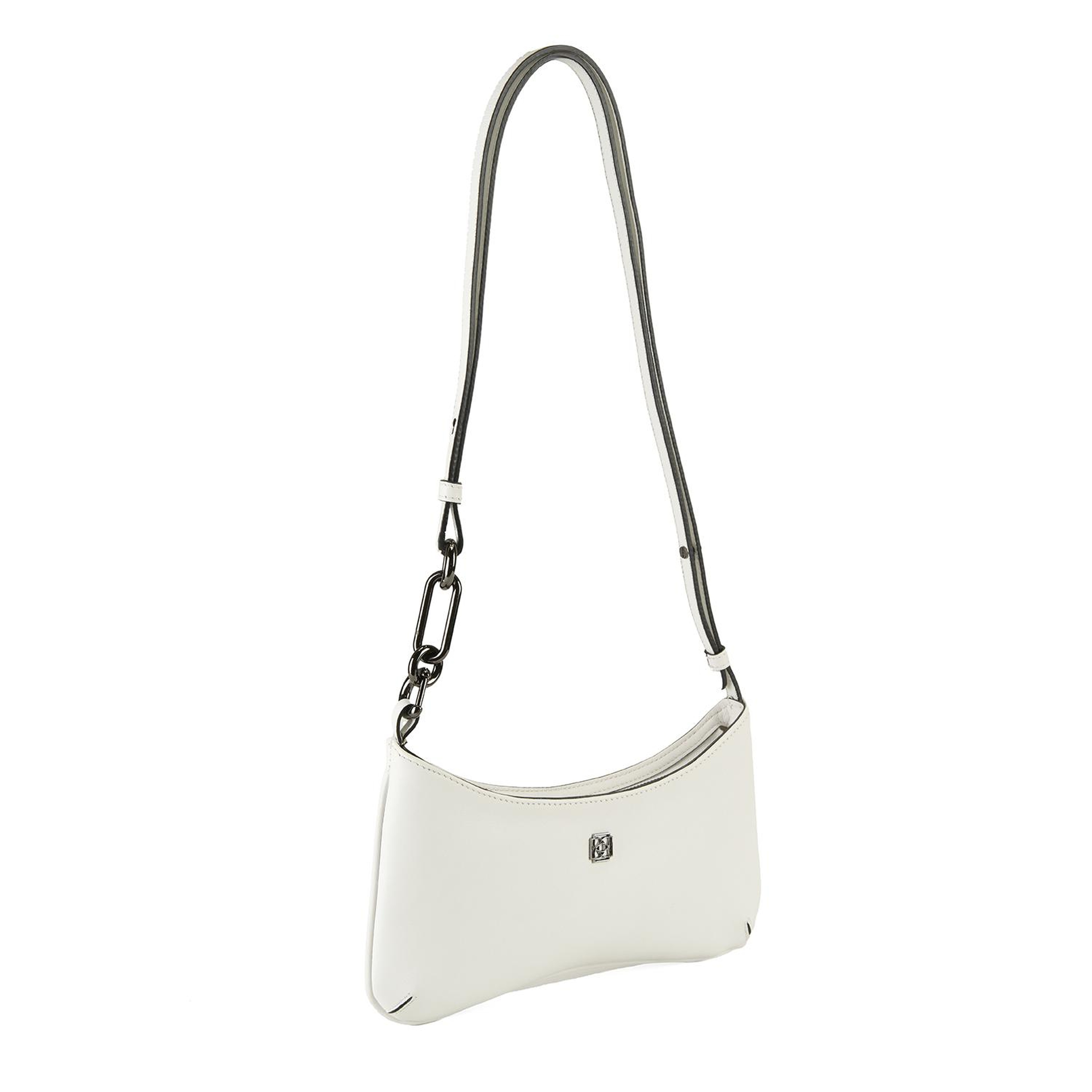 Annie Beyaz Kadın Deri Omuz Çantası
