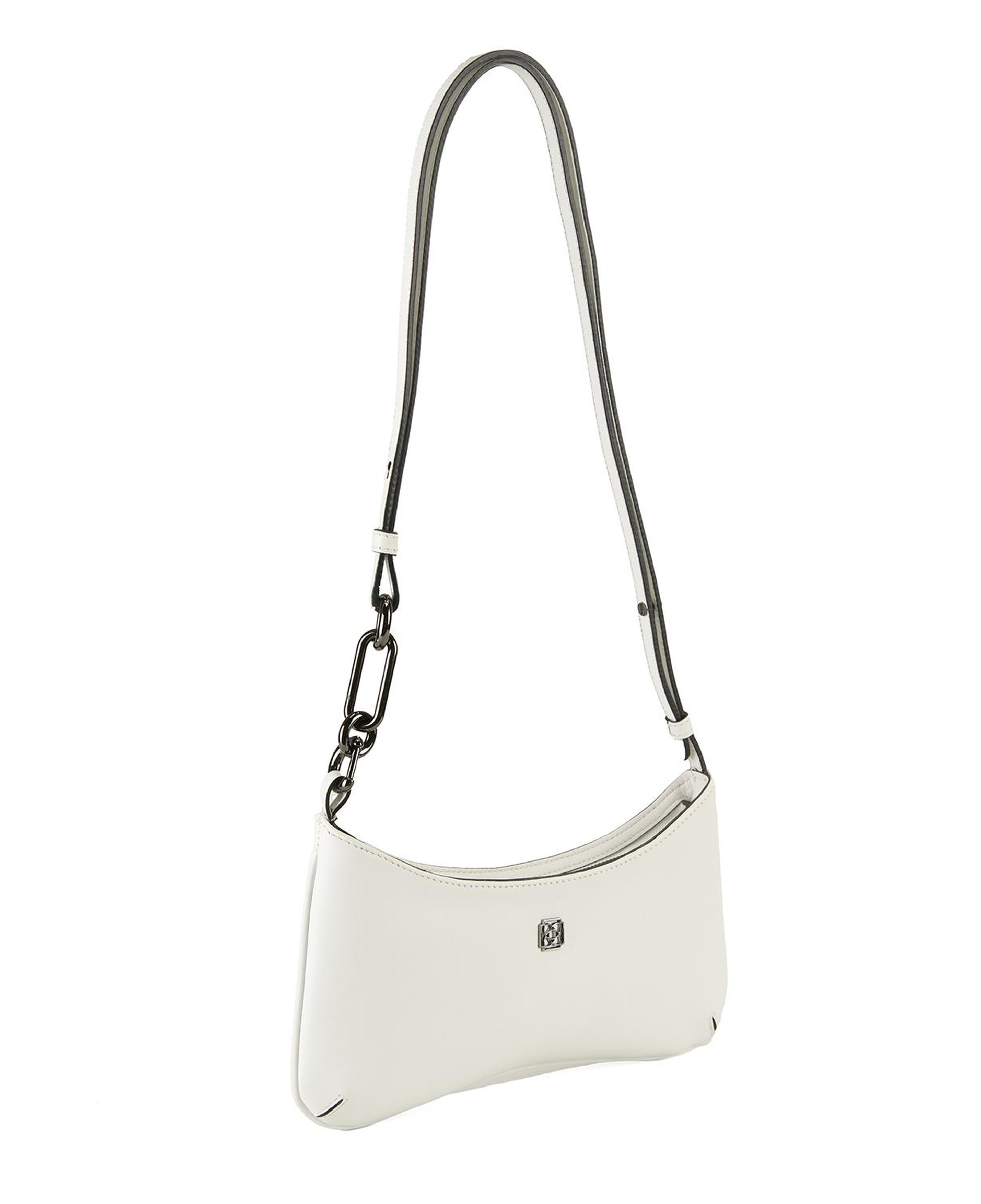 Annie Beyaz Kadın Deri Omuz Çantası