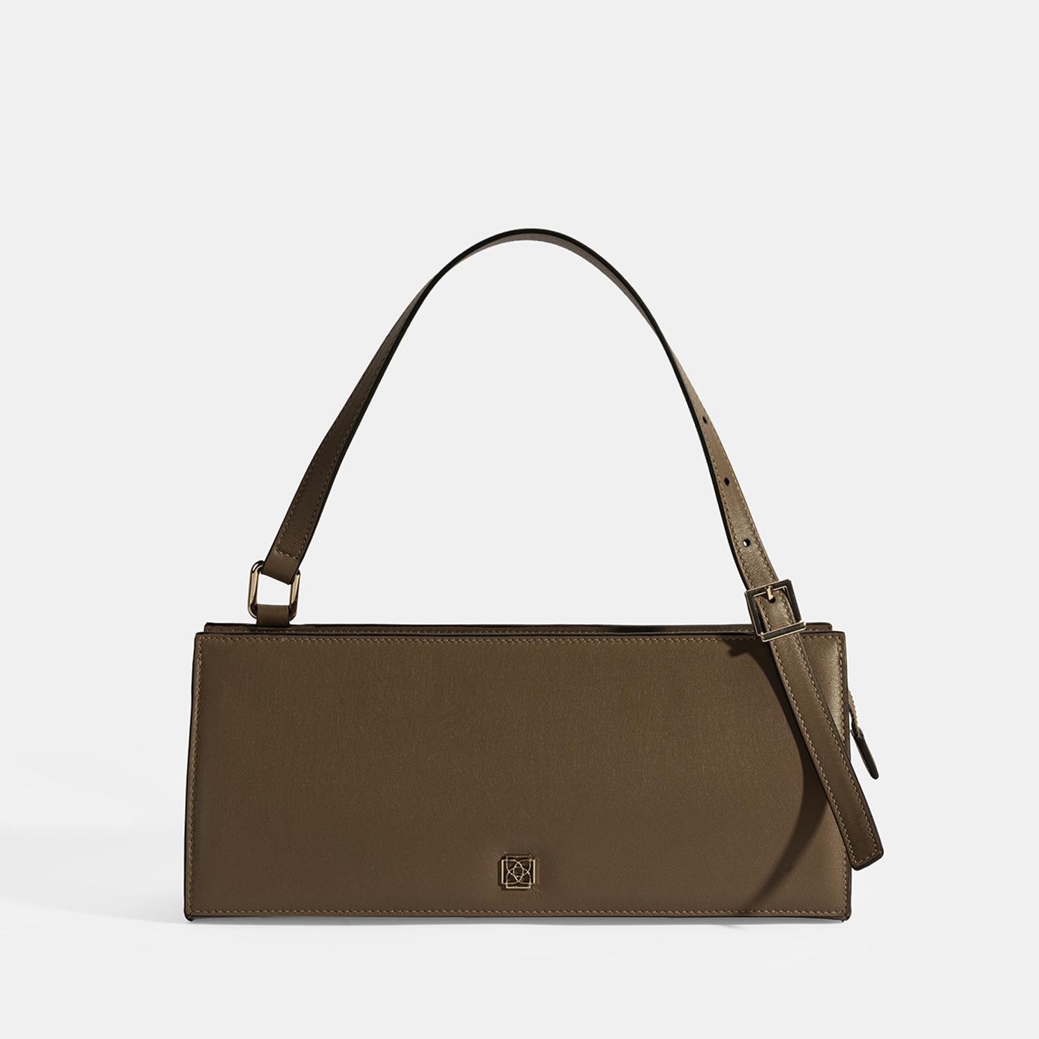 Kadın Kahve Deri Omuz Çantası