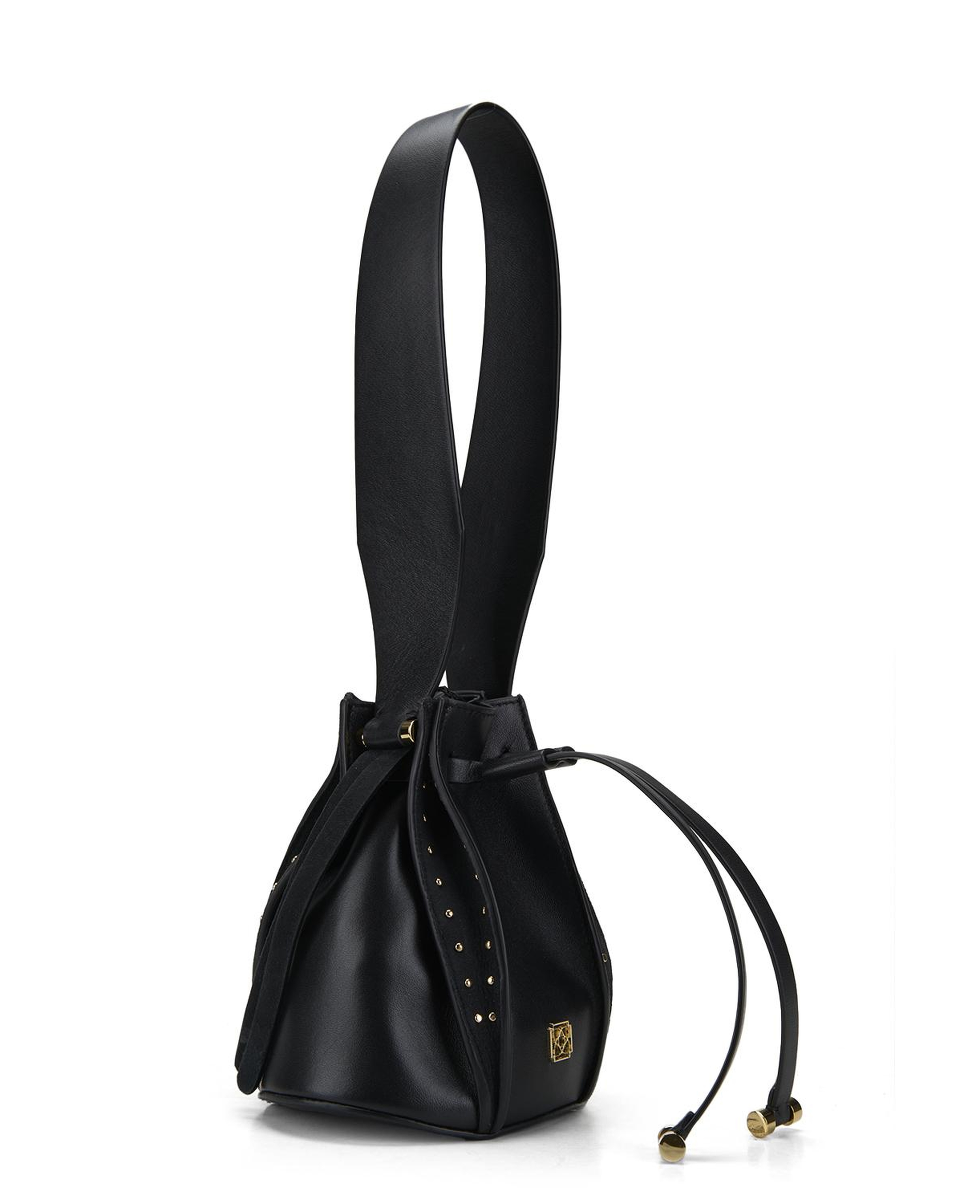 Lesi Siyah Kadın Deri Omuz Çantası