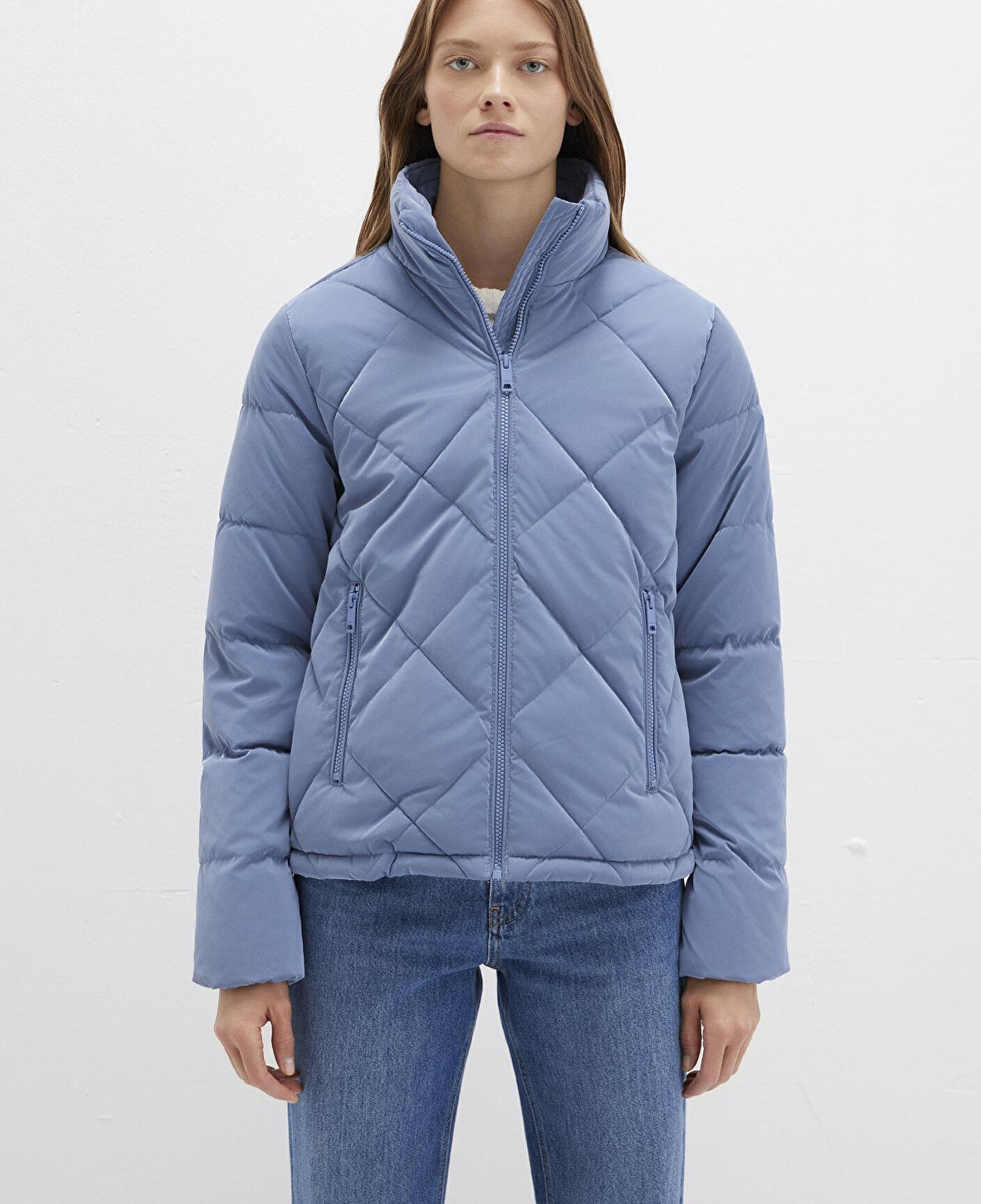 Mavi Su İtici Premium Kapitone Mavi Şişme Mont 1110230-70738