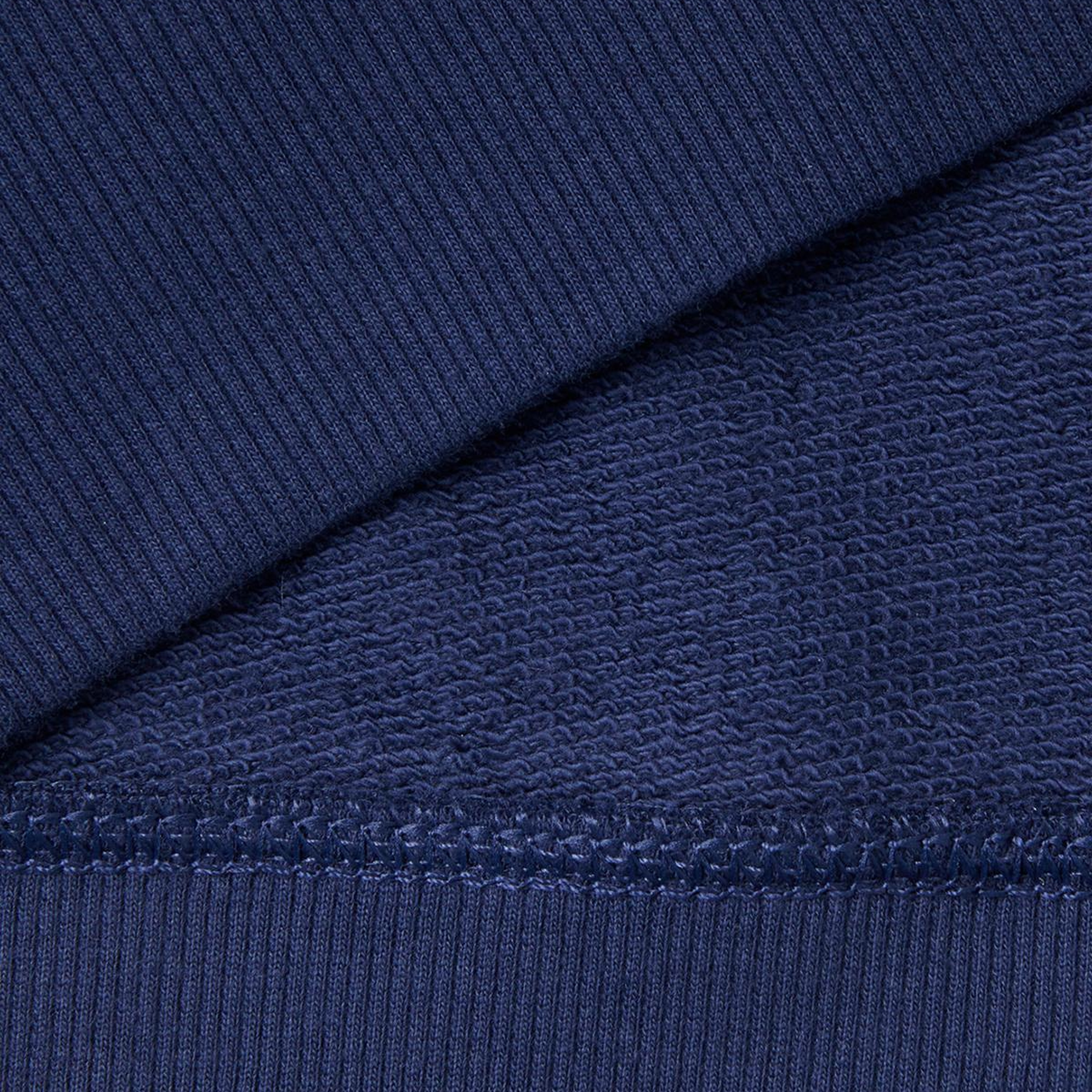 Erkek Lacivert %100 Koton Bisiklet Yaka Basic Sweatshirt