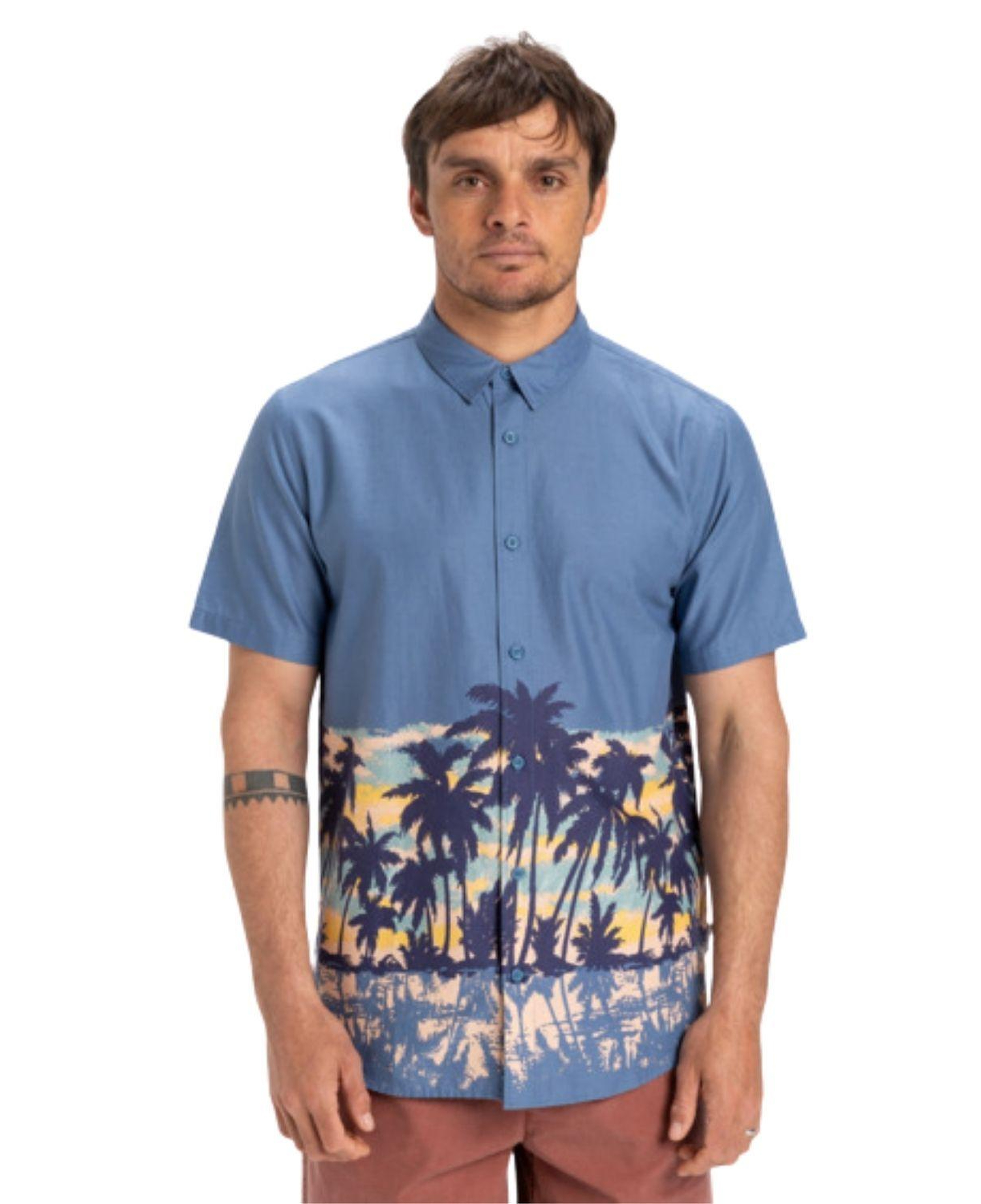 Quiksilver Apero Classic Engineered Erkek Mavi Gömlek