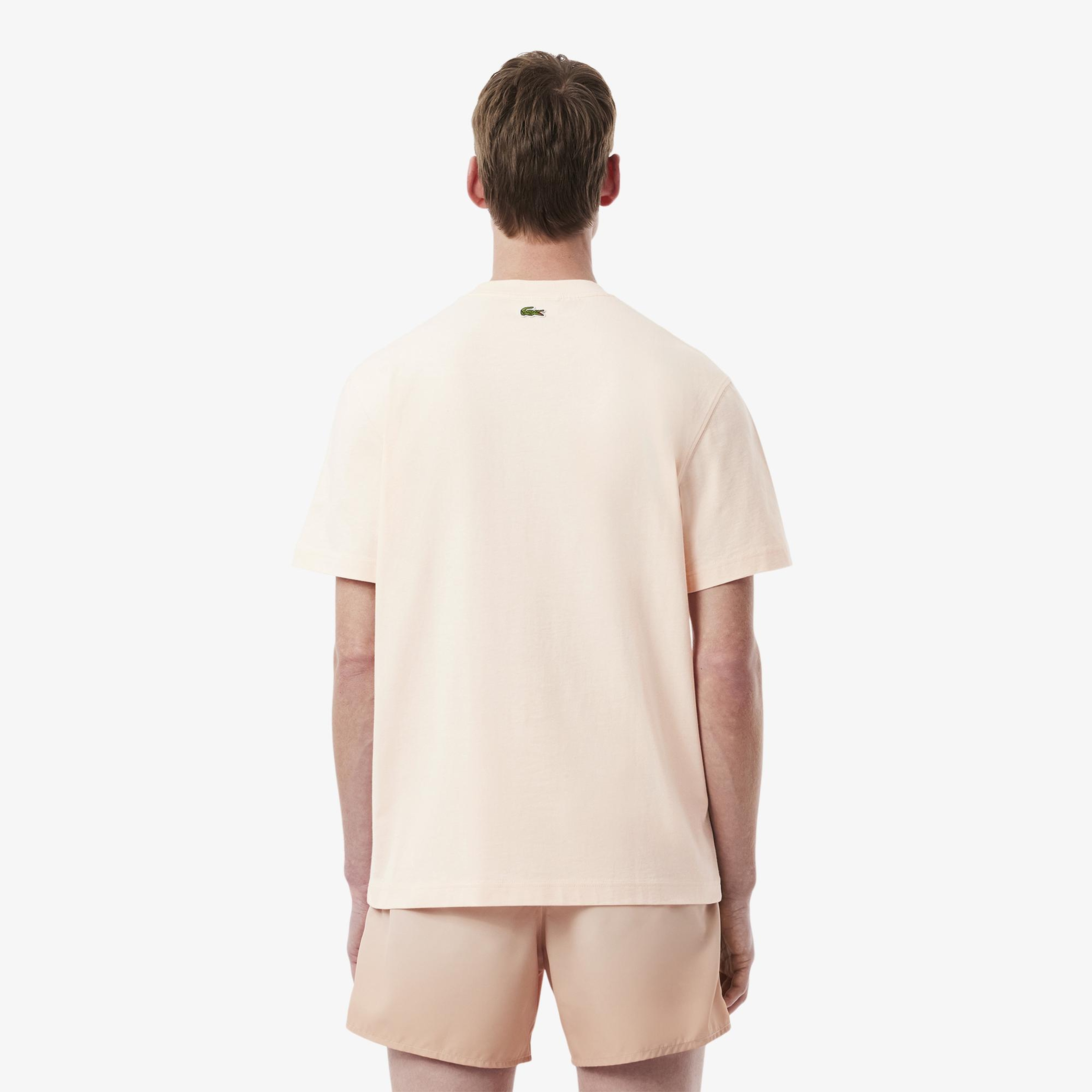 Lacoste Classic Fit Erkek Bej T-Shirt