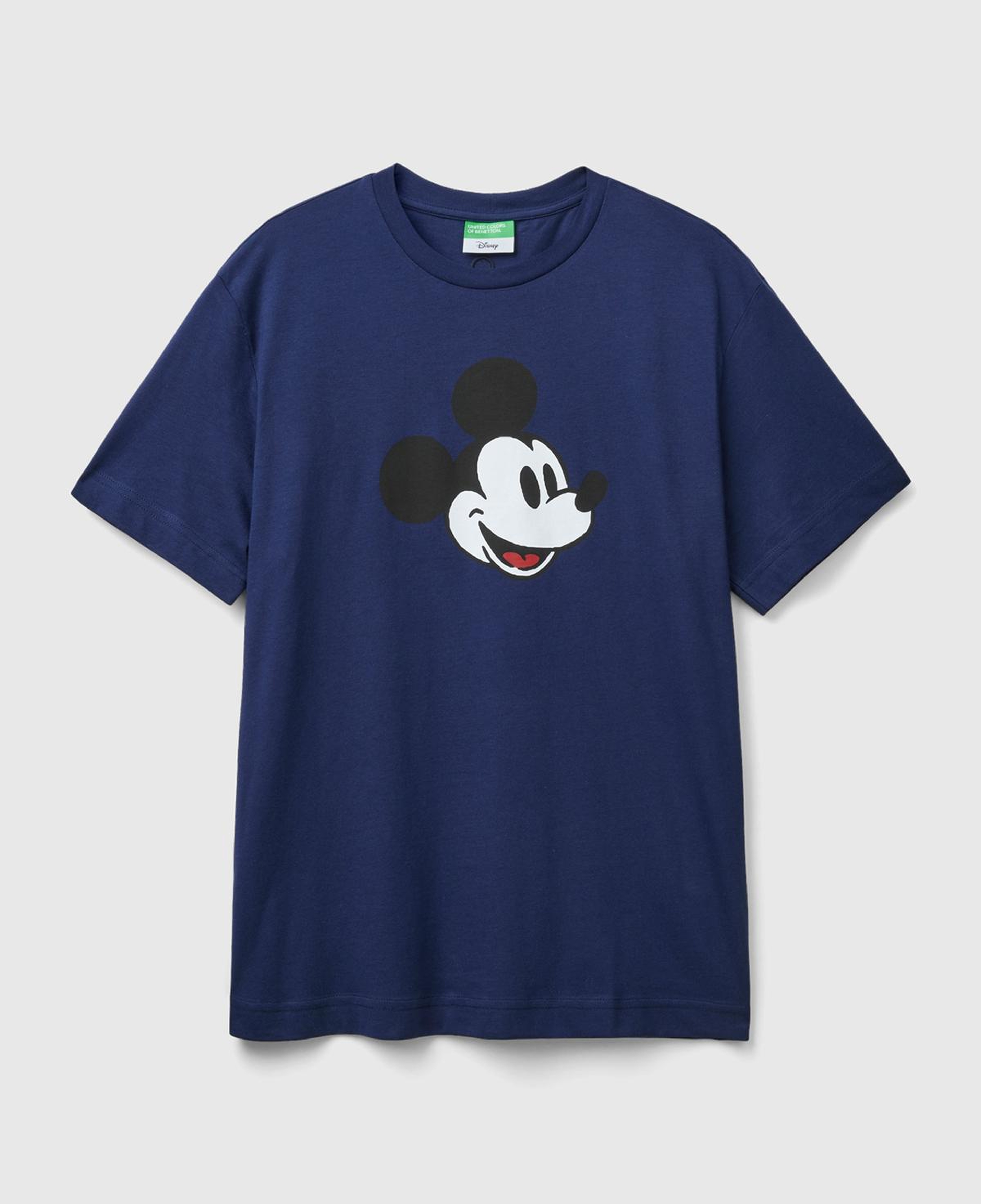 Unisex Lacivert %100 Koton Disney Baskılı T-Shirt