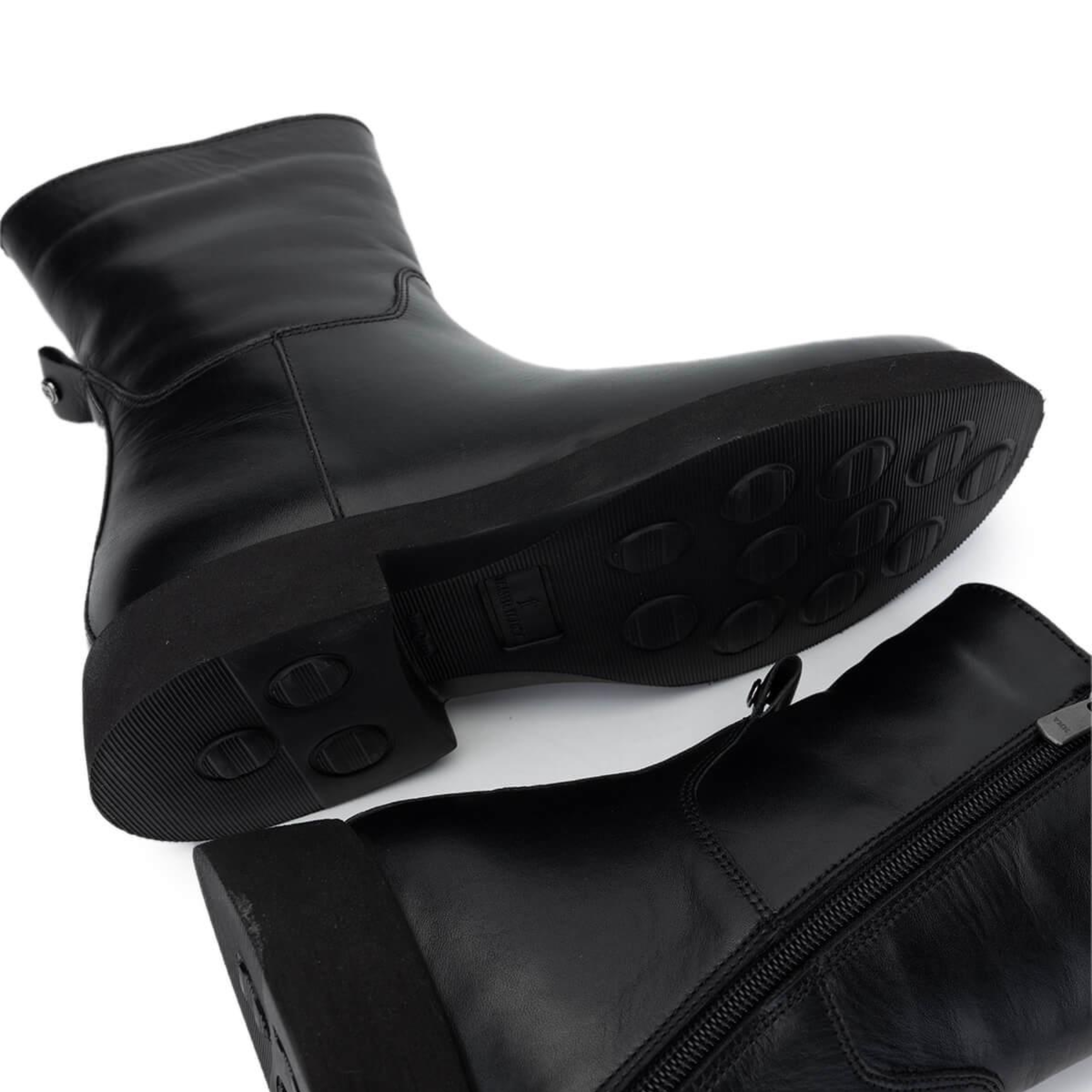 Tamer Tanca Kadın Hakiki Deri Siyah Deri Casual Bot