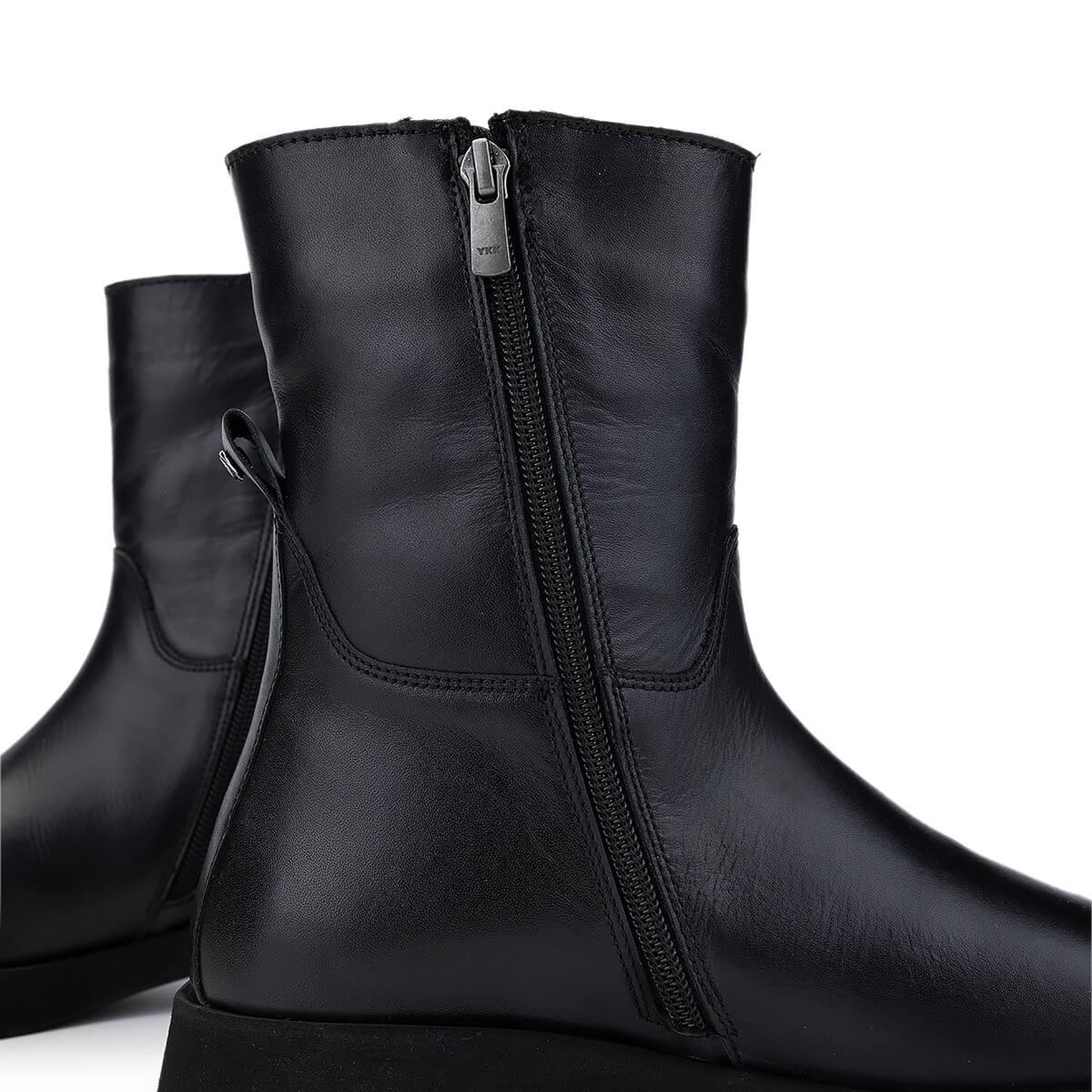 Tamer Tanca Kadın Hakiki Deri Siyah Deri Casual Bot