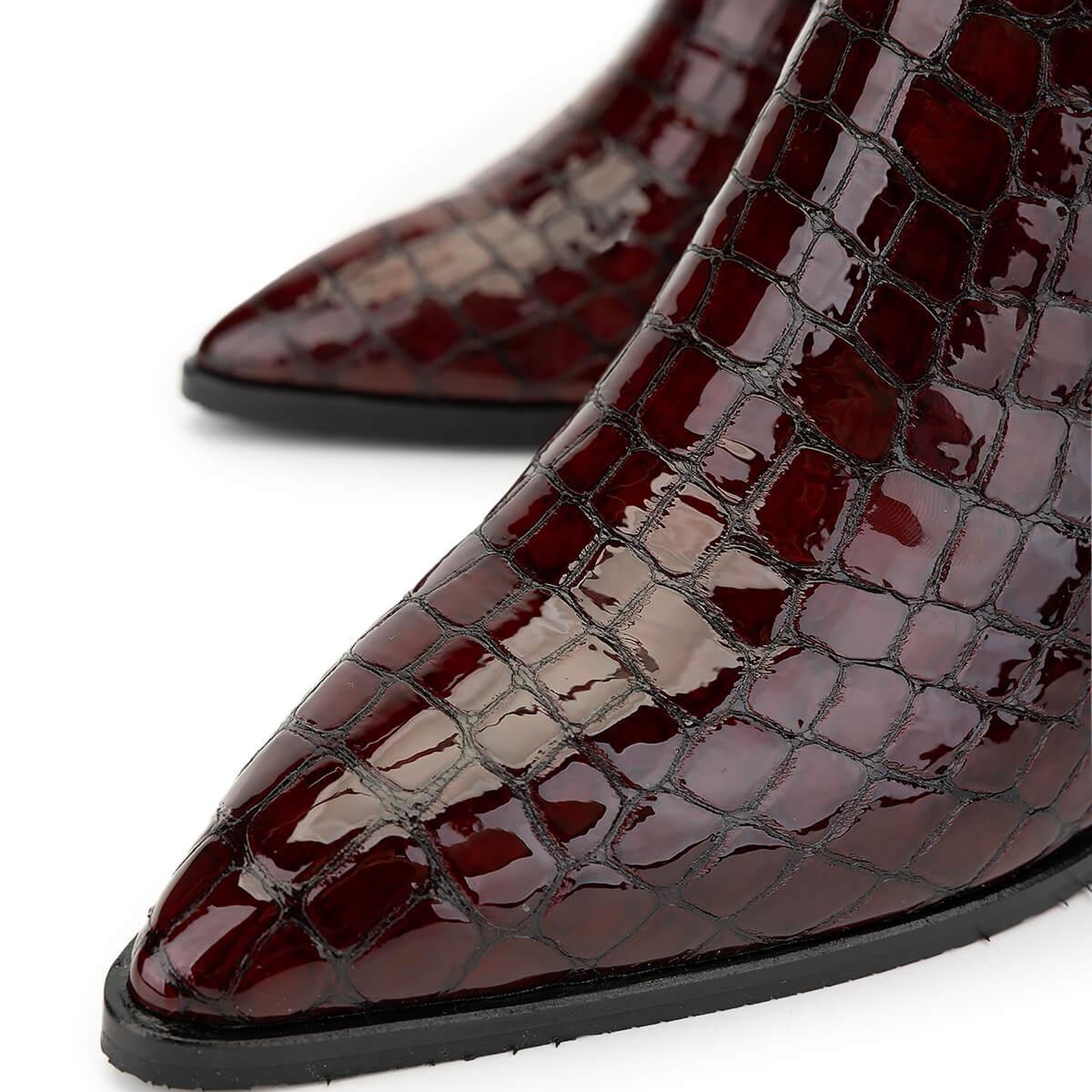 Tamer Tanca Kadın Hakiki Deri Bordo Casual Çizme