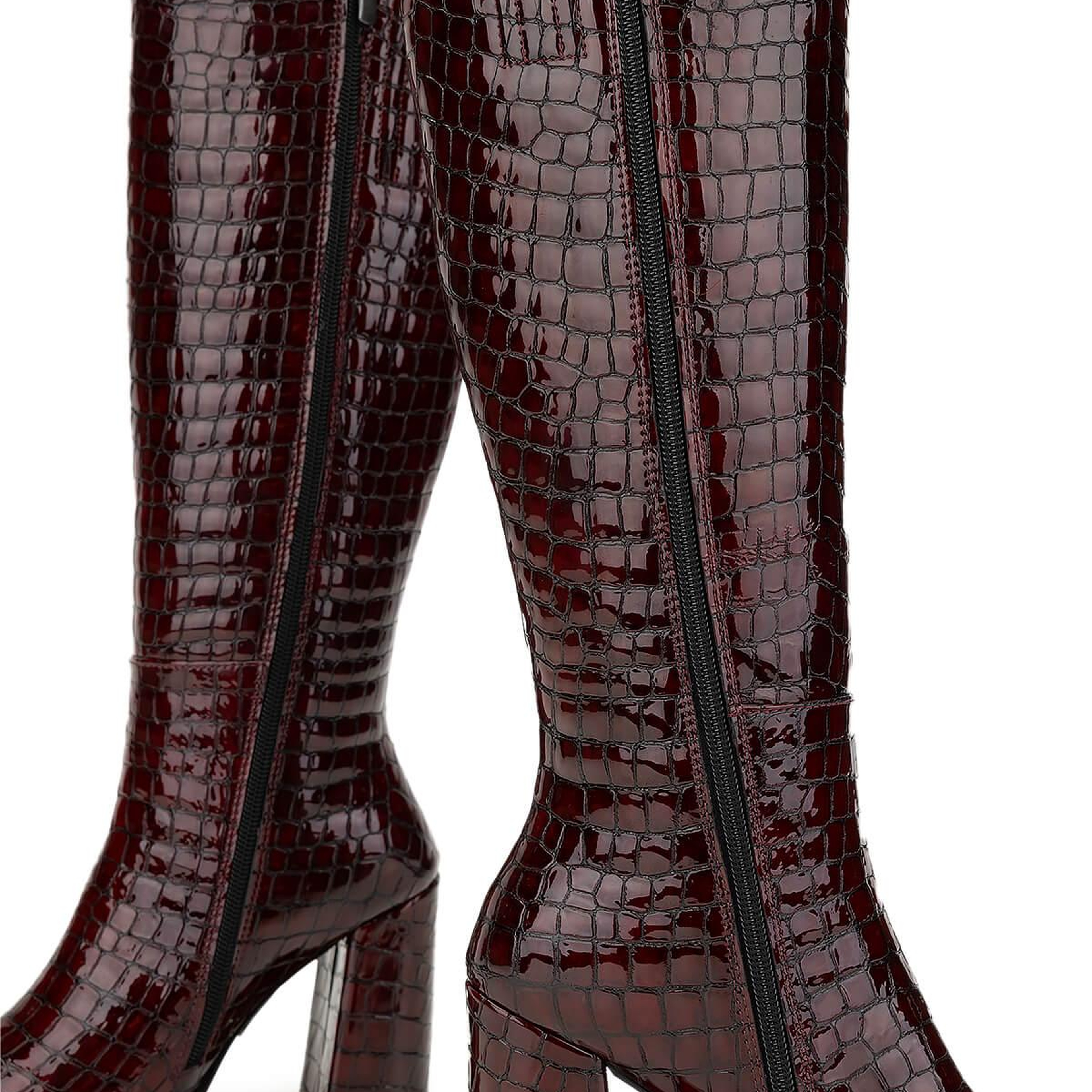 Tamer Tanca Kadın Hakiki Deri Bordo Casual Çizme