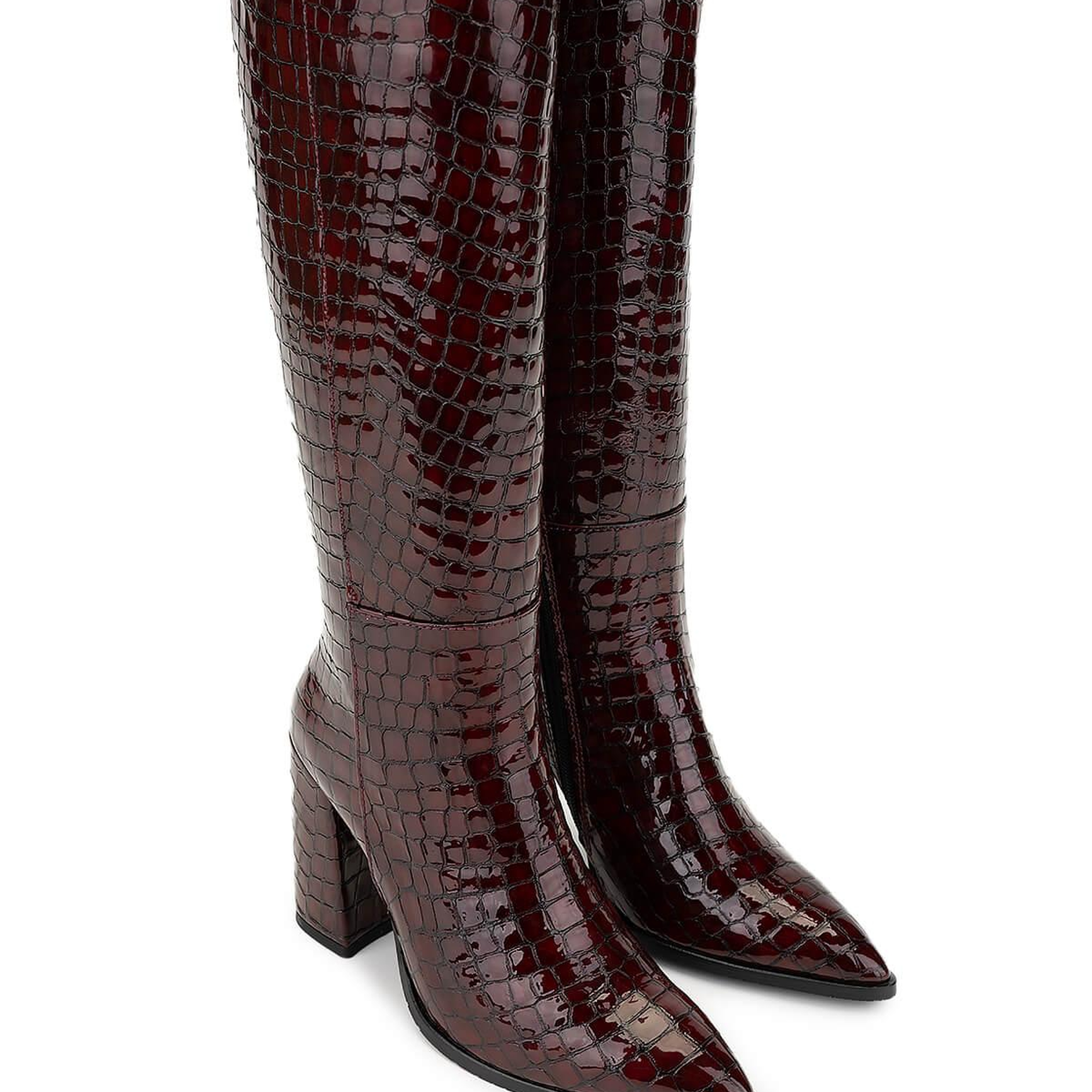 Tamer Tanca Kadın Hakiki Deri Bordo Casual Çizme