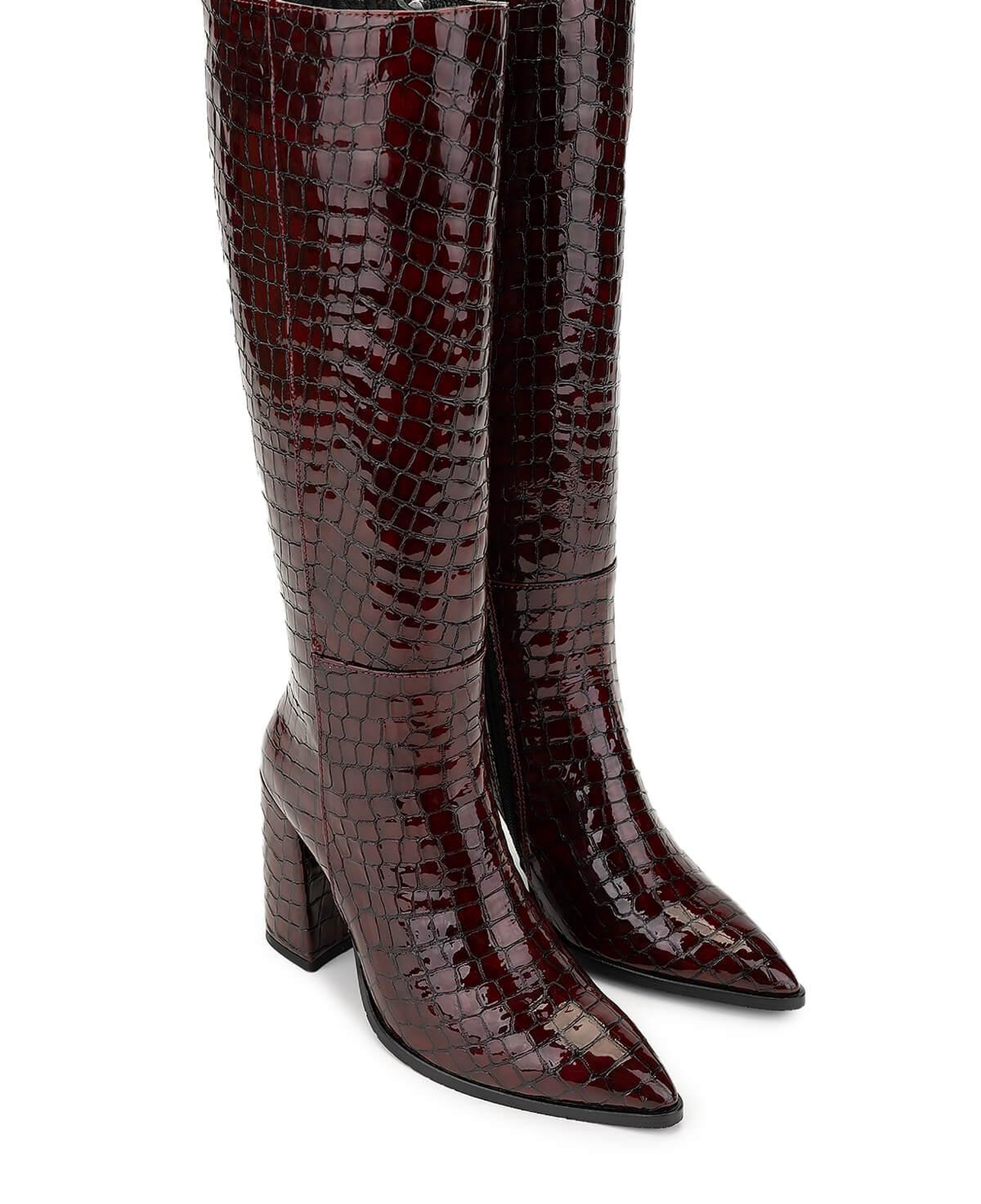 Tamer Tanca Kadın Hakiki Deri Bordo Casual Çizme