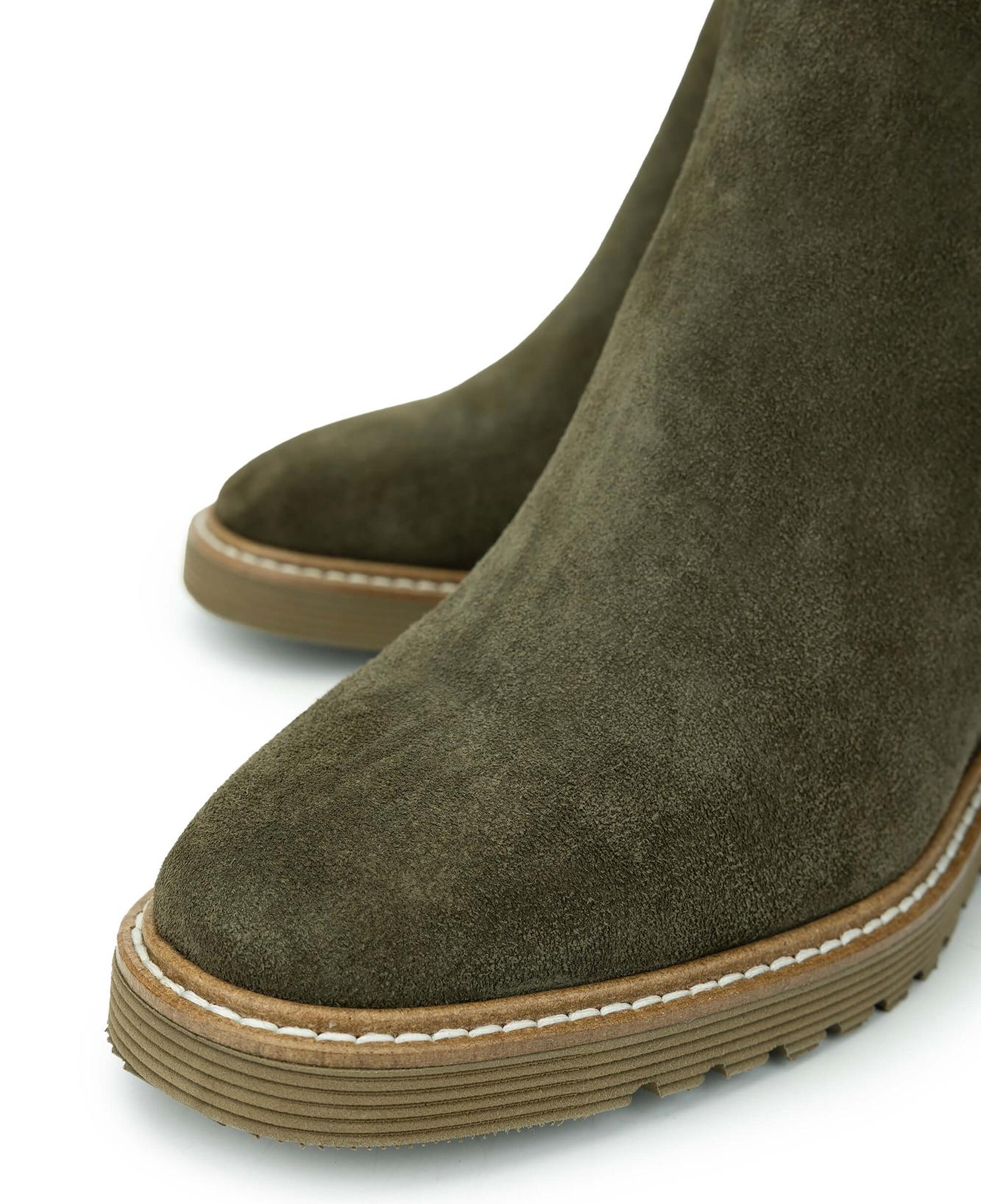 Tamer Tanca Kadın Hakiki Deri Haki Süet Casual Bot