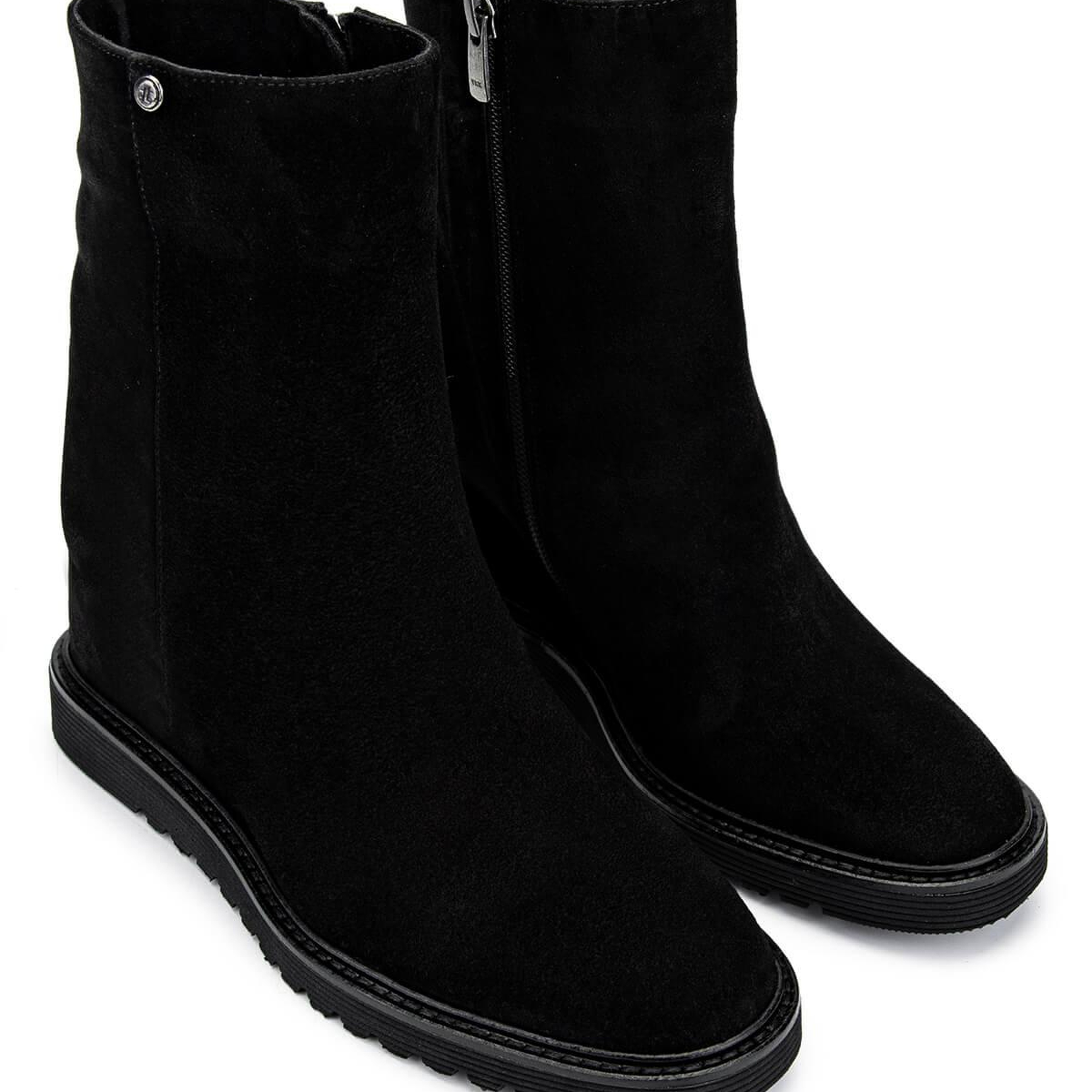 Tamer Tanca Kadın Hakiki Deri Siyah Süet Casual Bot