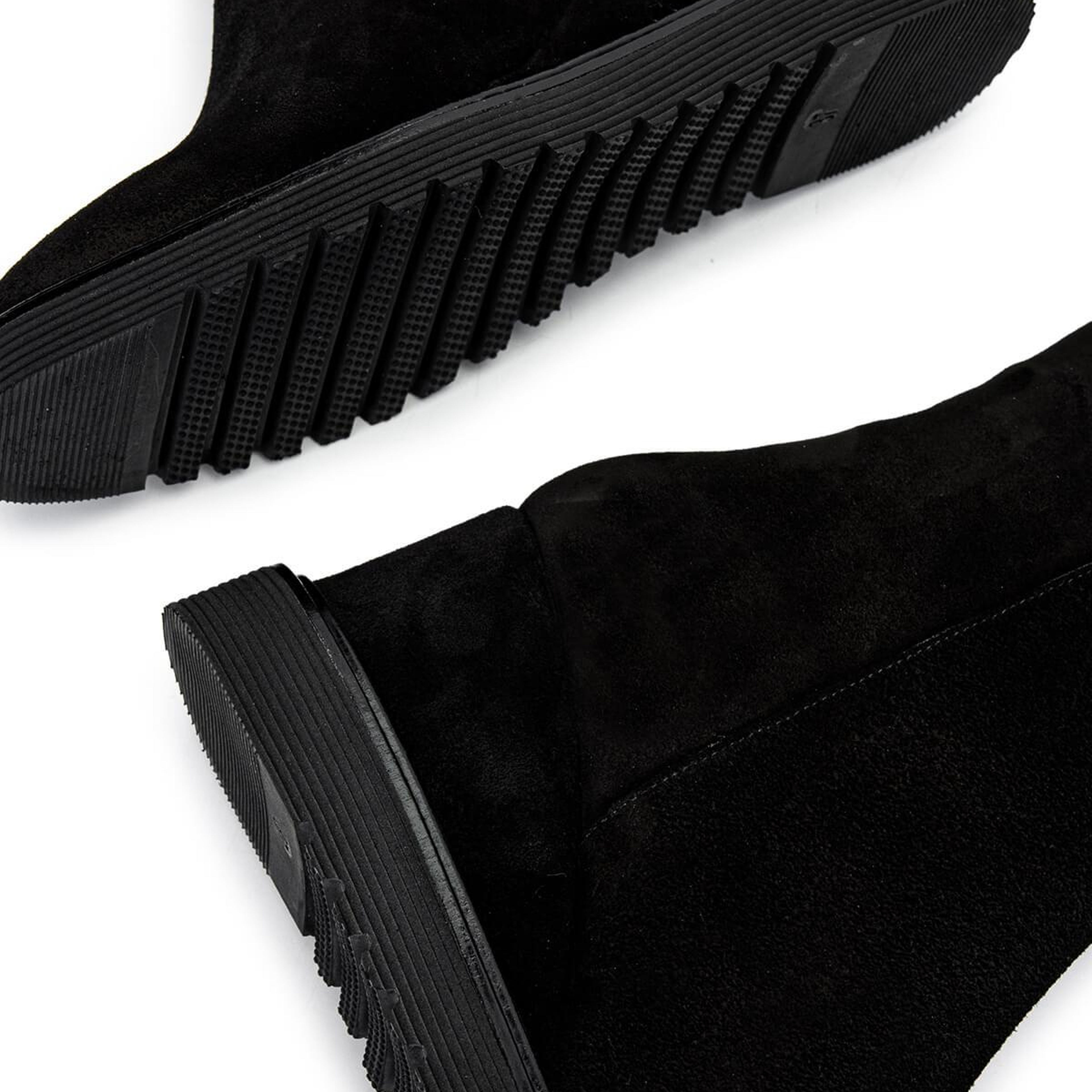 Tamer Tanca Kadın Hakiki Deri Siyah Süet Casual Bot