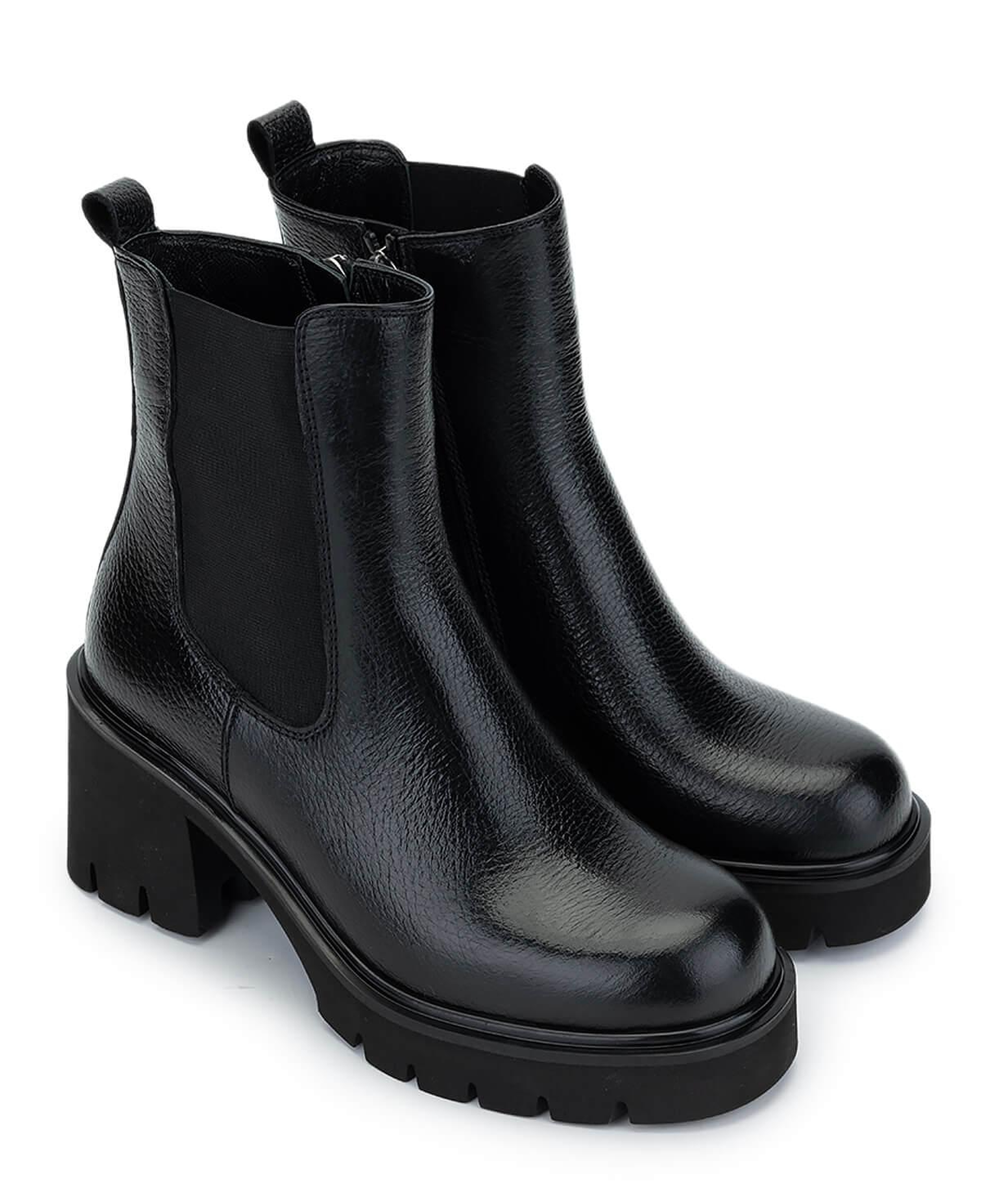 Tamer Tanca Kadın Hakiki Deri Siyah Floter Casual Bot