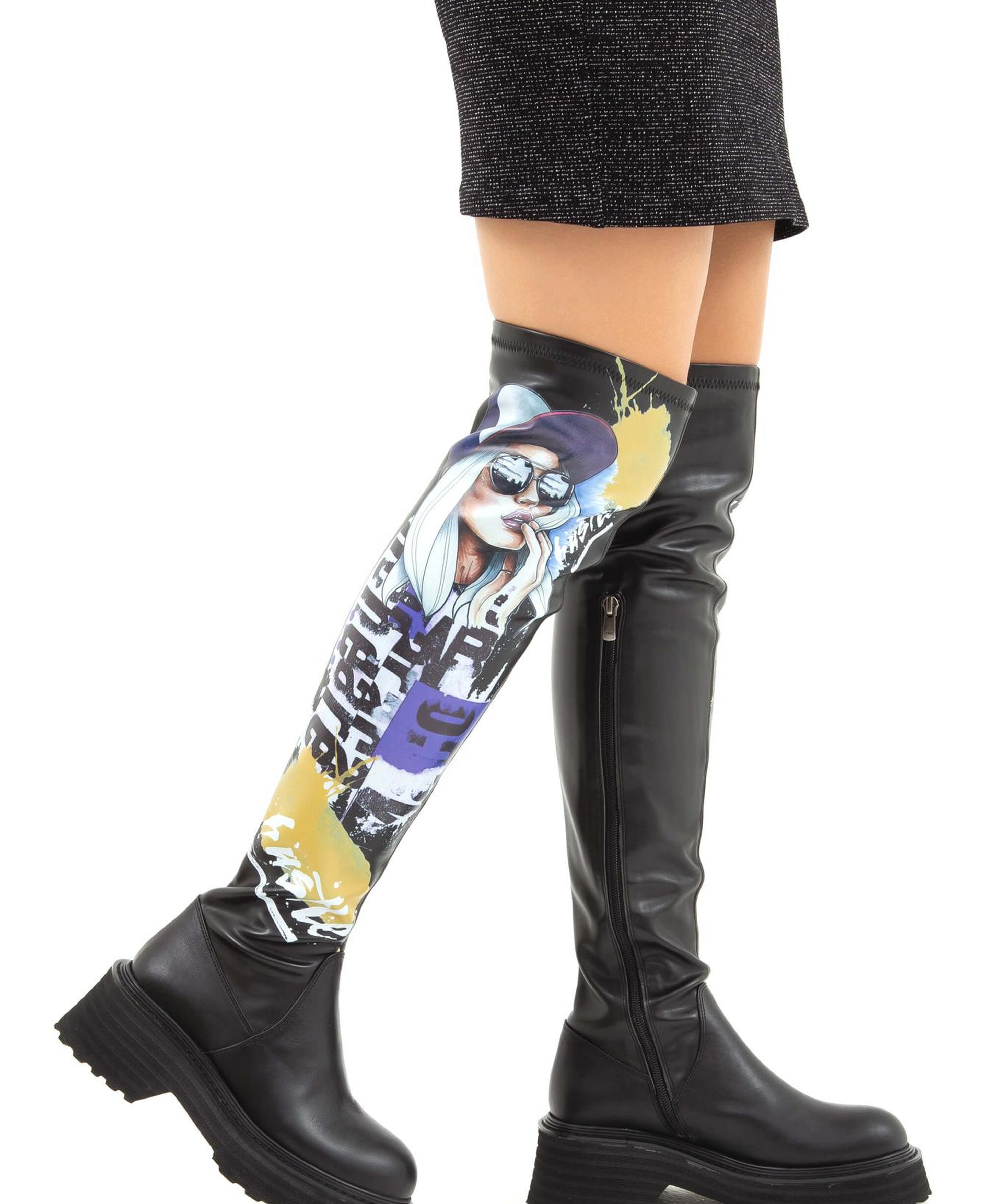 Tamer Tanca Kadın Hakiki Deri Siyah Casual Çizme