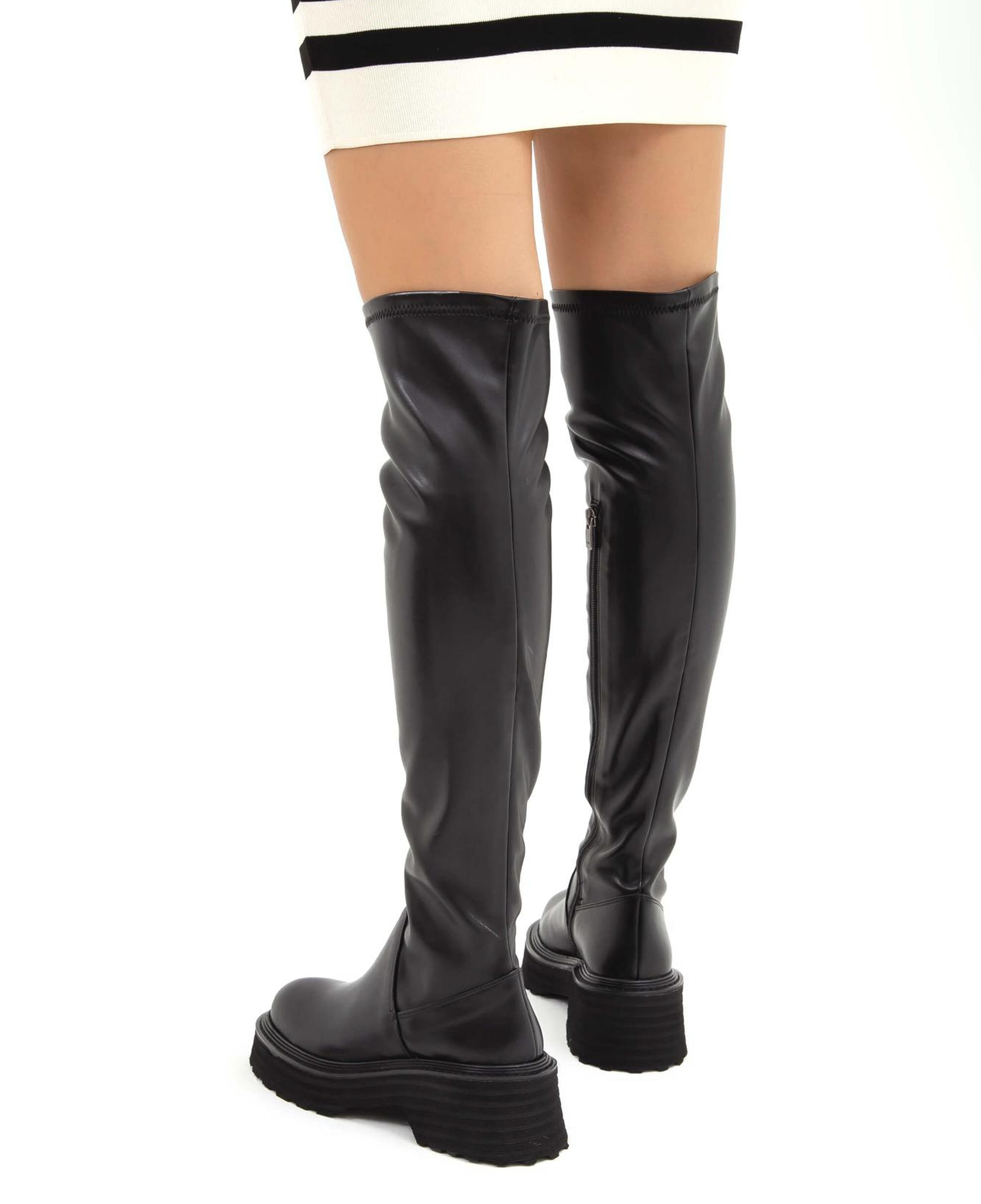 Tamer Tanca Kadın Hakiki Deri Siyah Casual Çizme