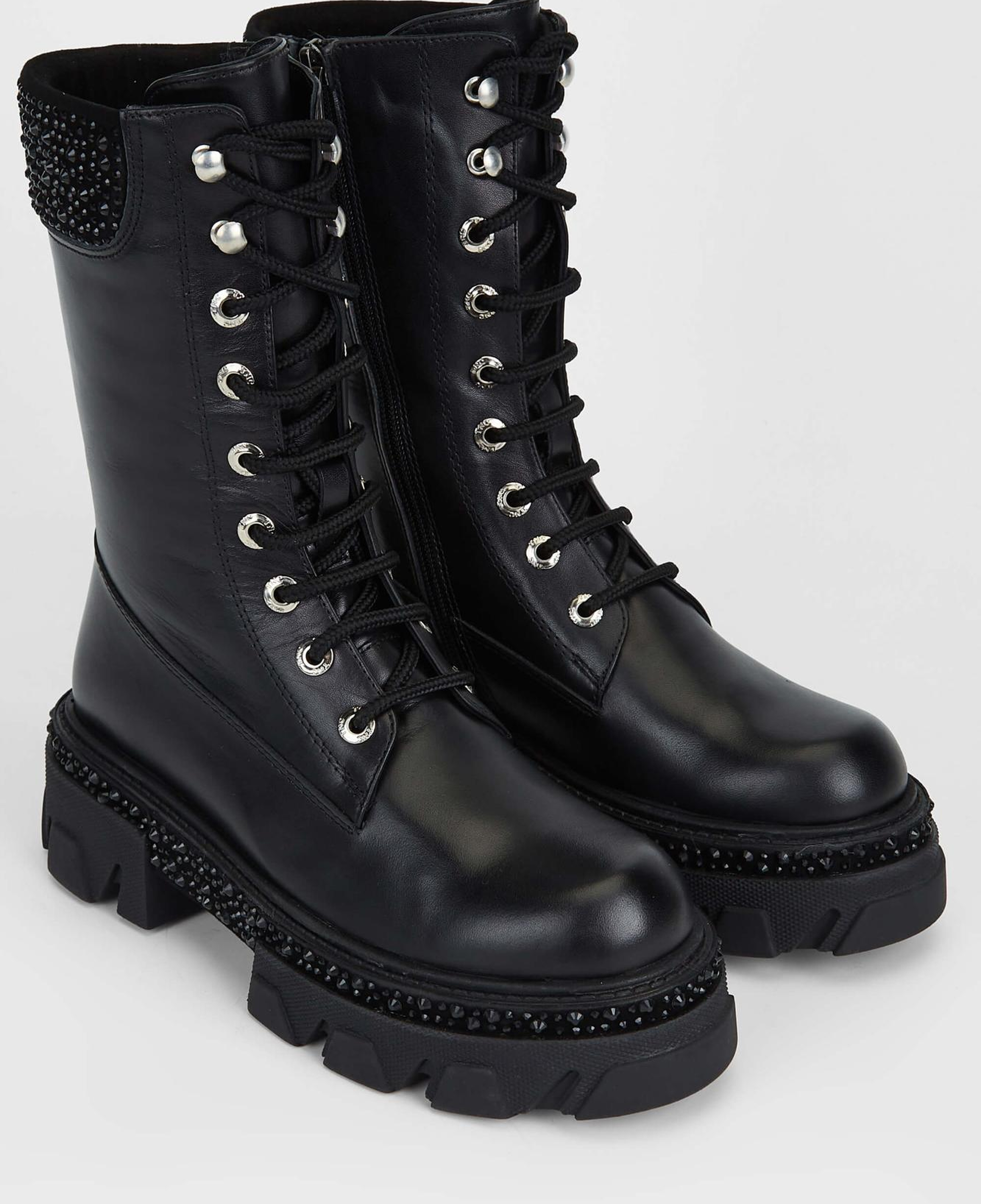 Tamer Tanca Kadın Hakiki Deri Siyah Deri Casual Bot