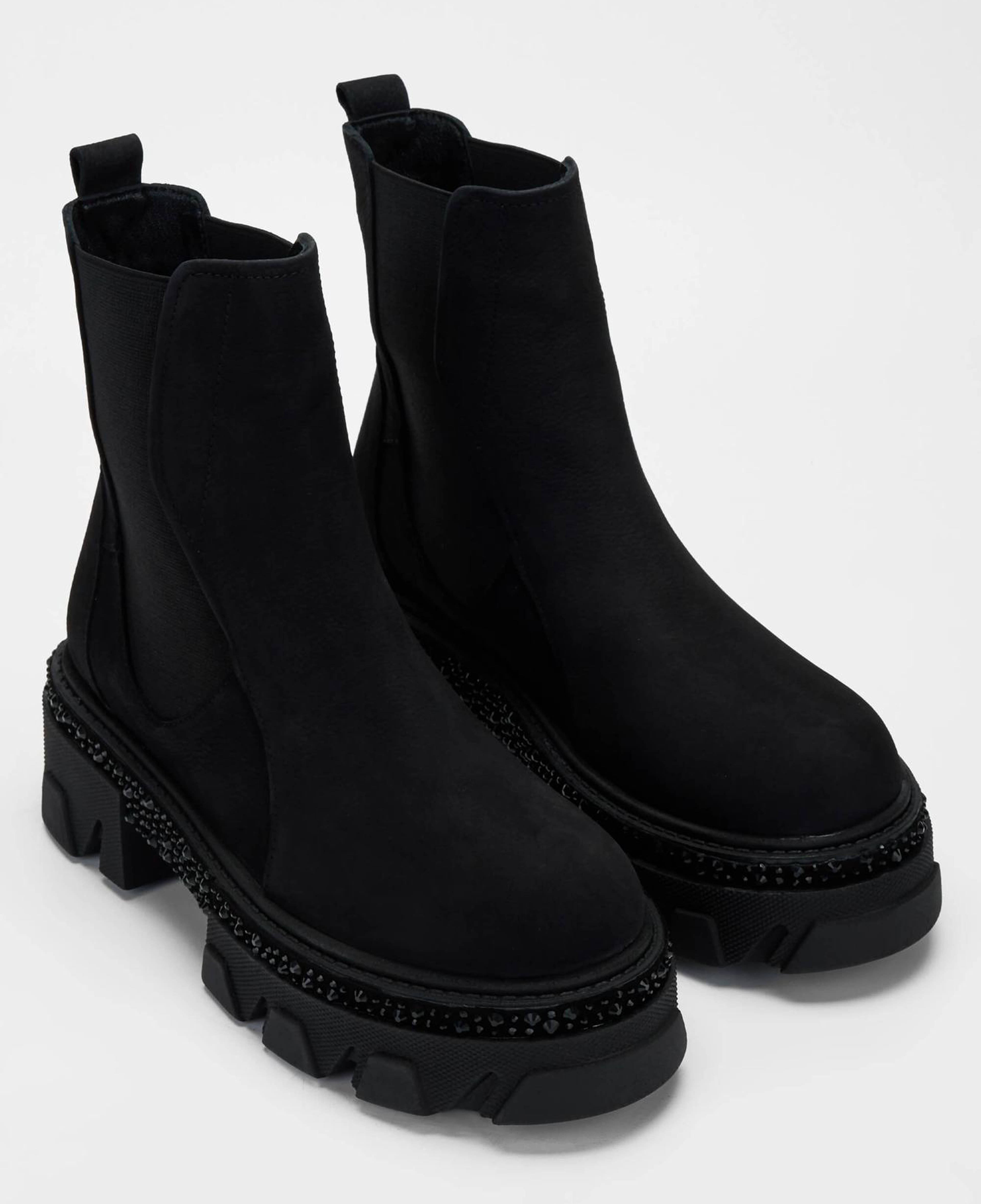 Tamer Tanca Kadın Hakiki Deri Siyah Nubuk Casual Bot