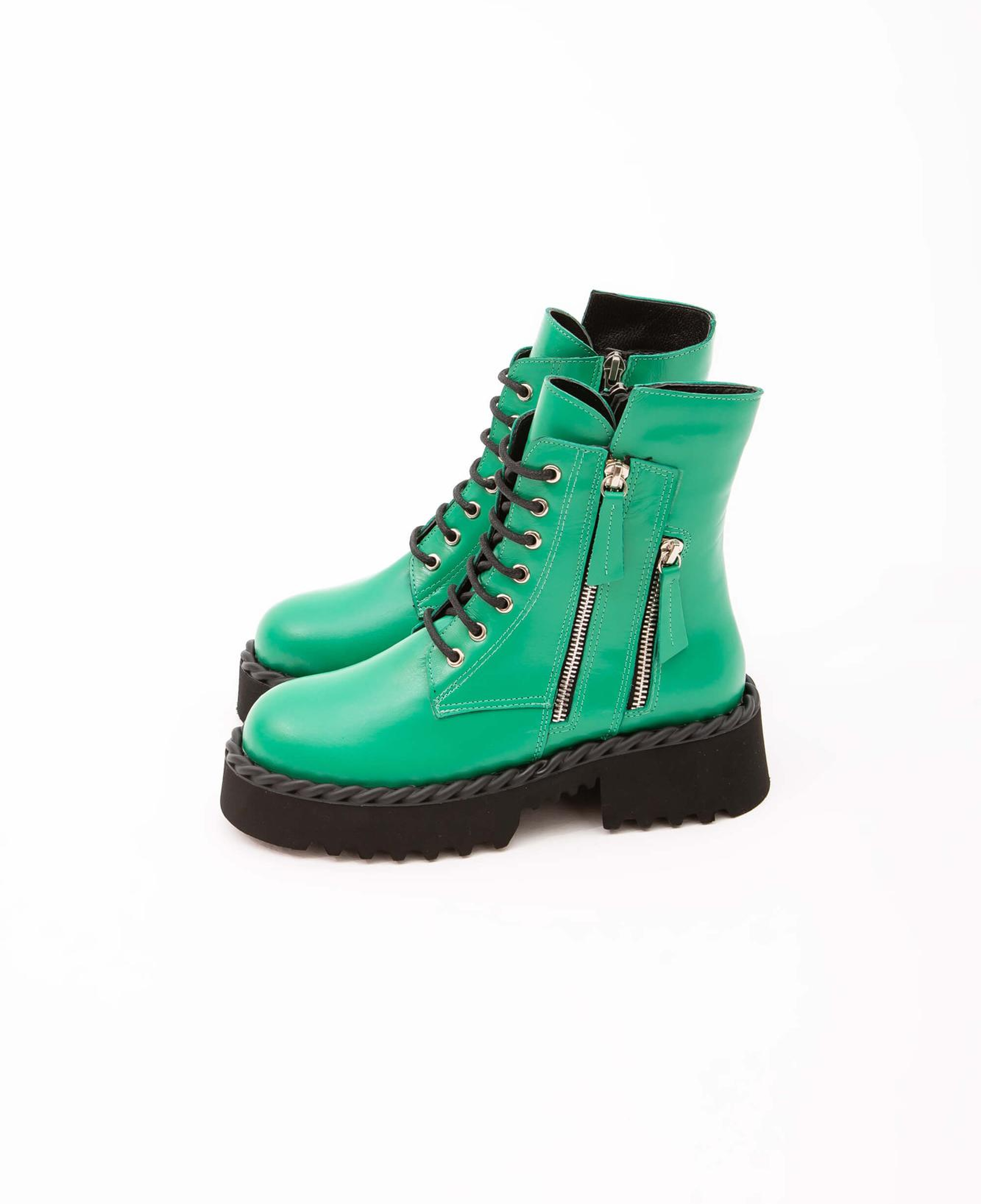 Tamer Tanca Kadın Hakiki Deri Yeşil POSTAL Bot