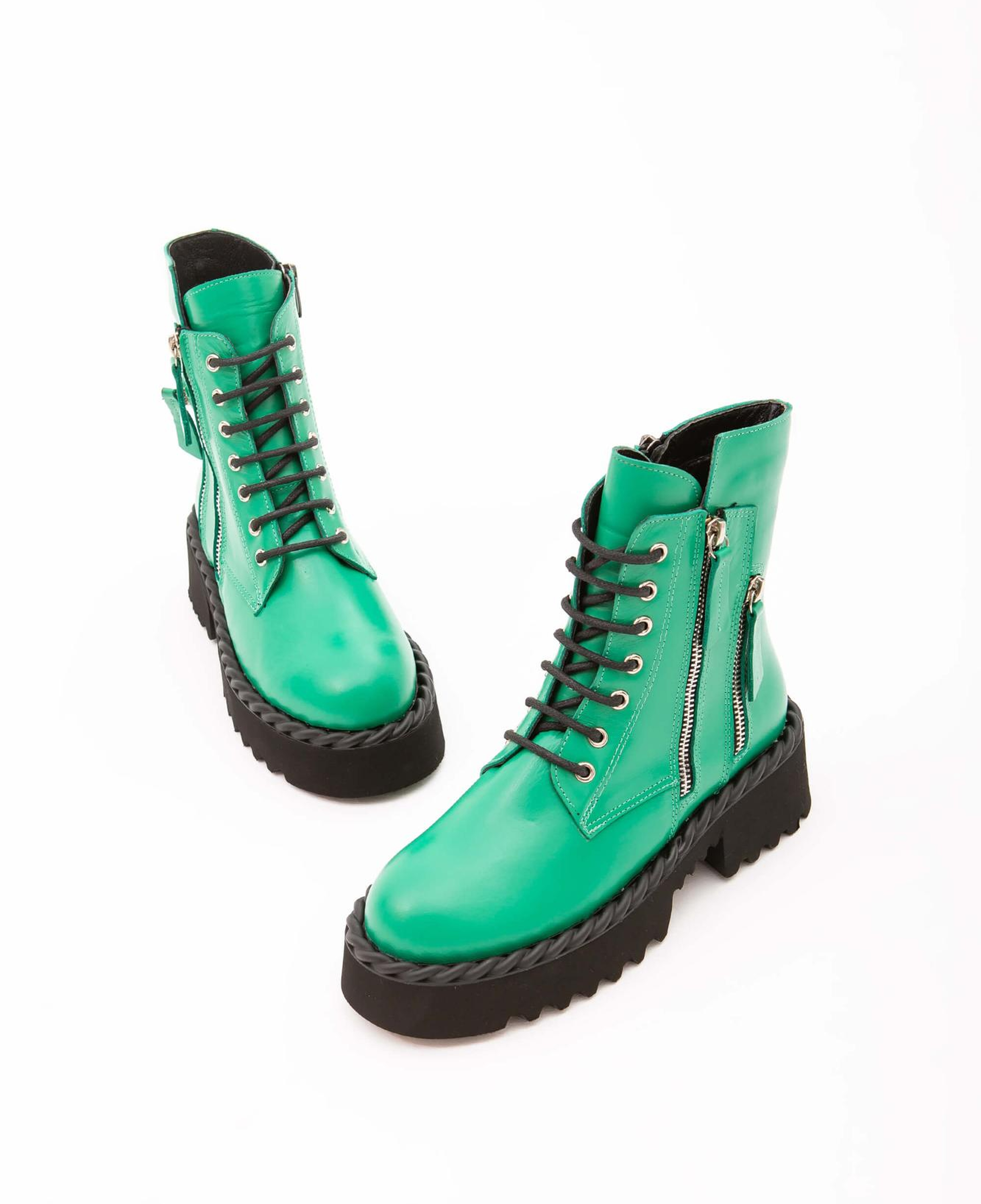 Tamer Tanca Kadın Hakiki Deri Yeşil POSTAL Bot