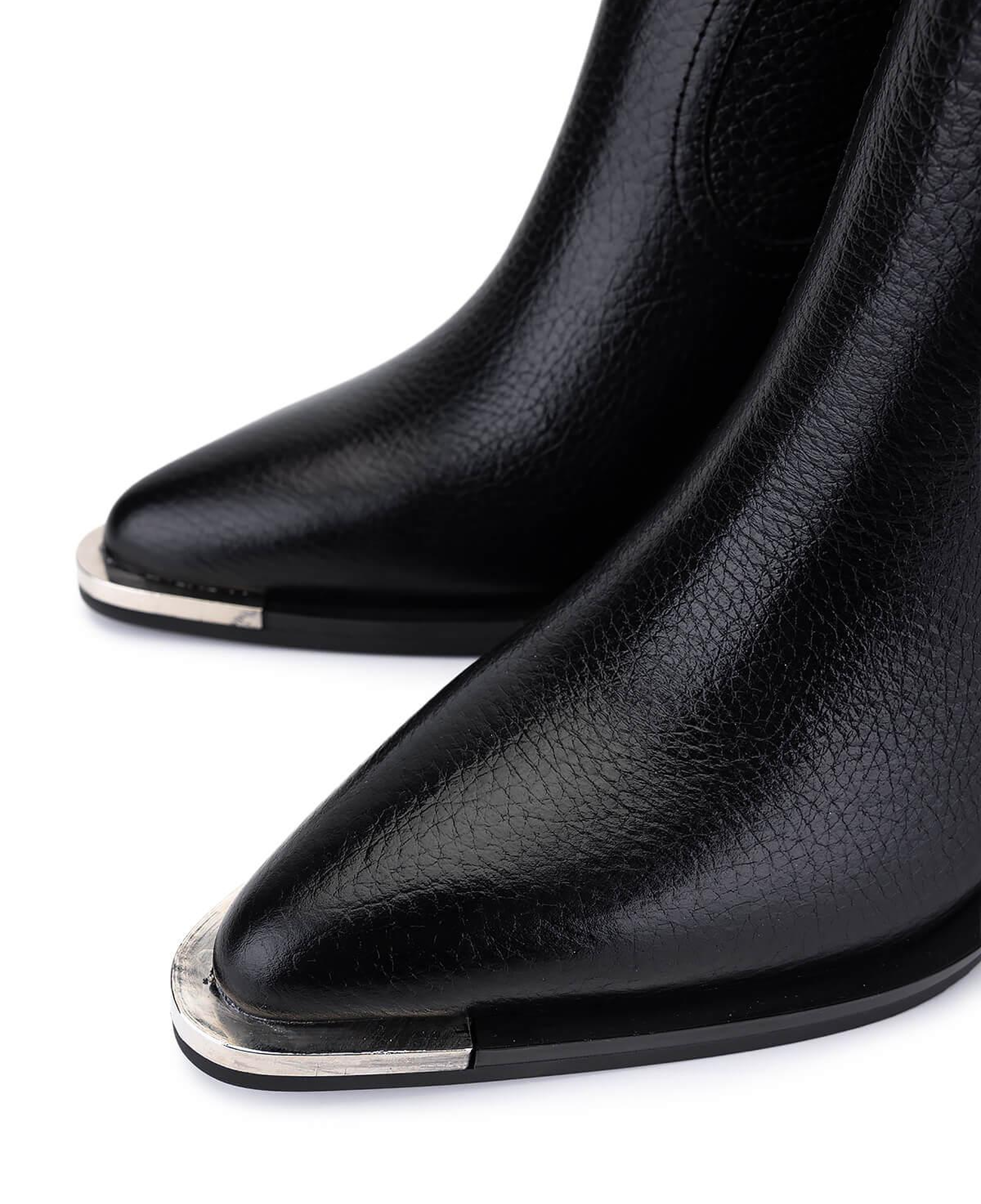 Tamer Tanca Kadın Hakiki Deri Siyah Floter Klasik Bot