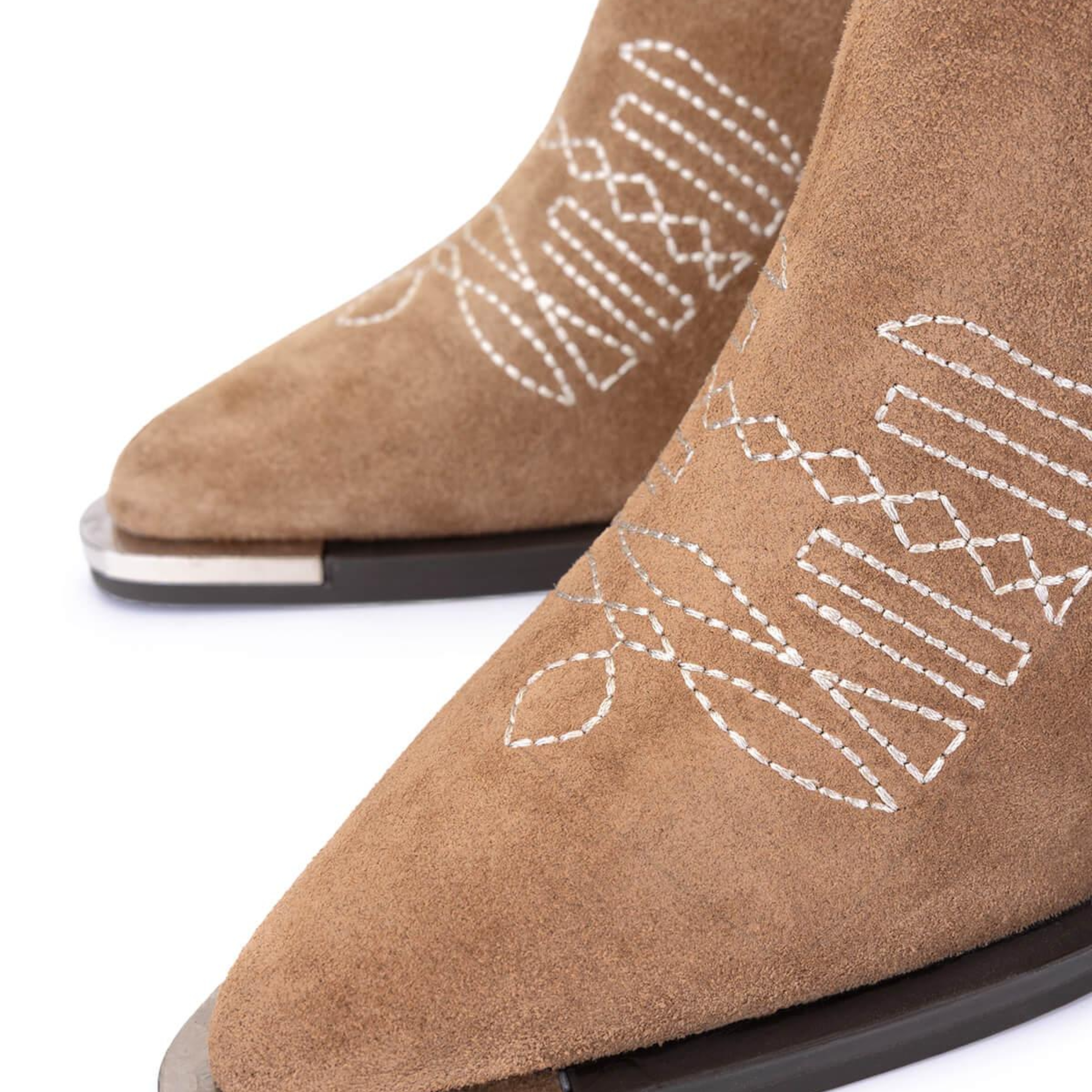 Tamer Tanca Kadın Hakiki Deri Taupe Süet Klasik Bot