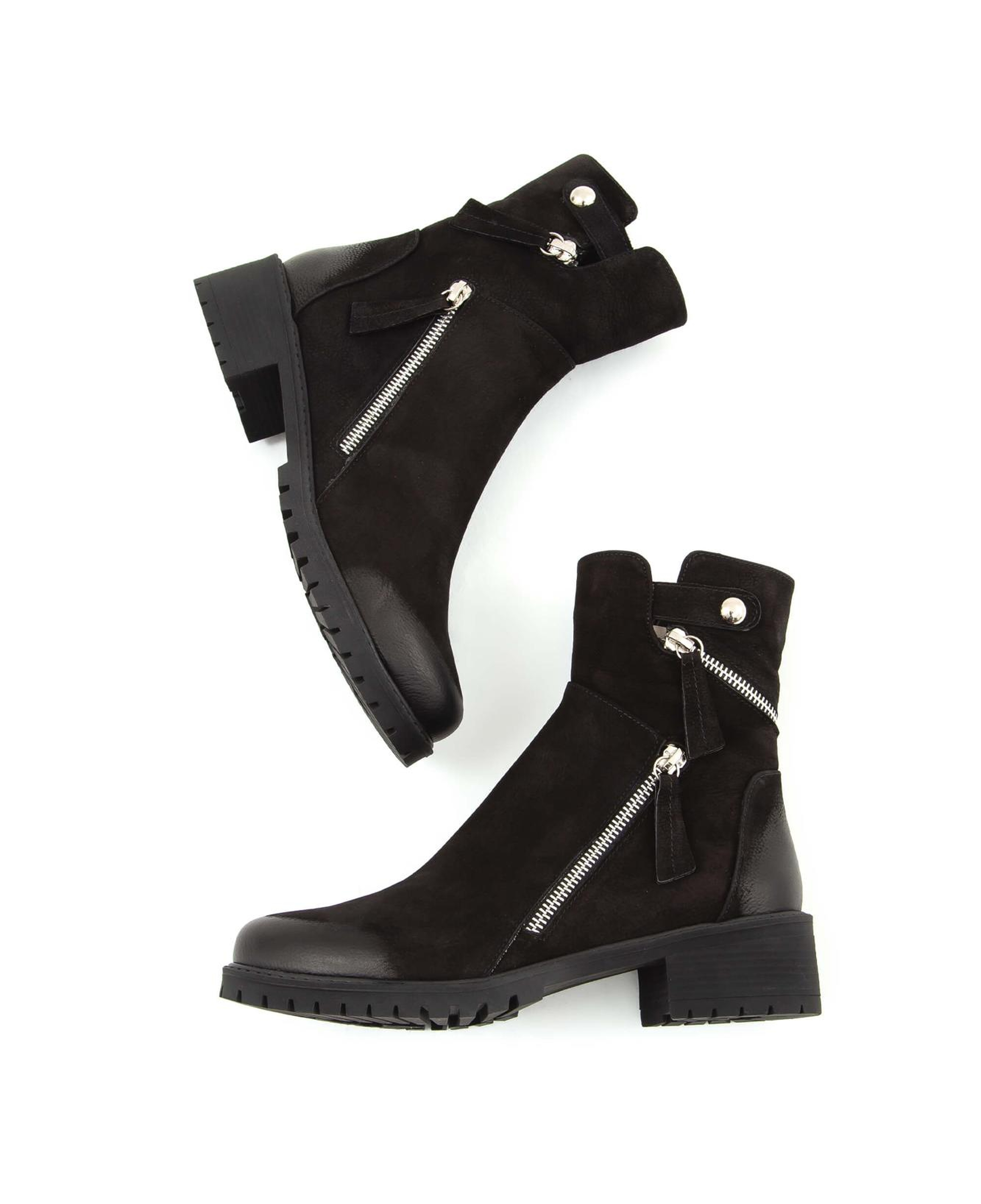 Tamer Tanca Kadın Hakiki Deri Siyah Nubuk Casual Bot