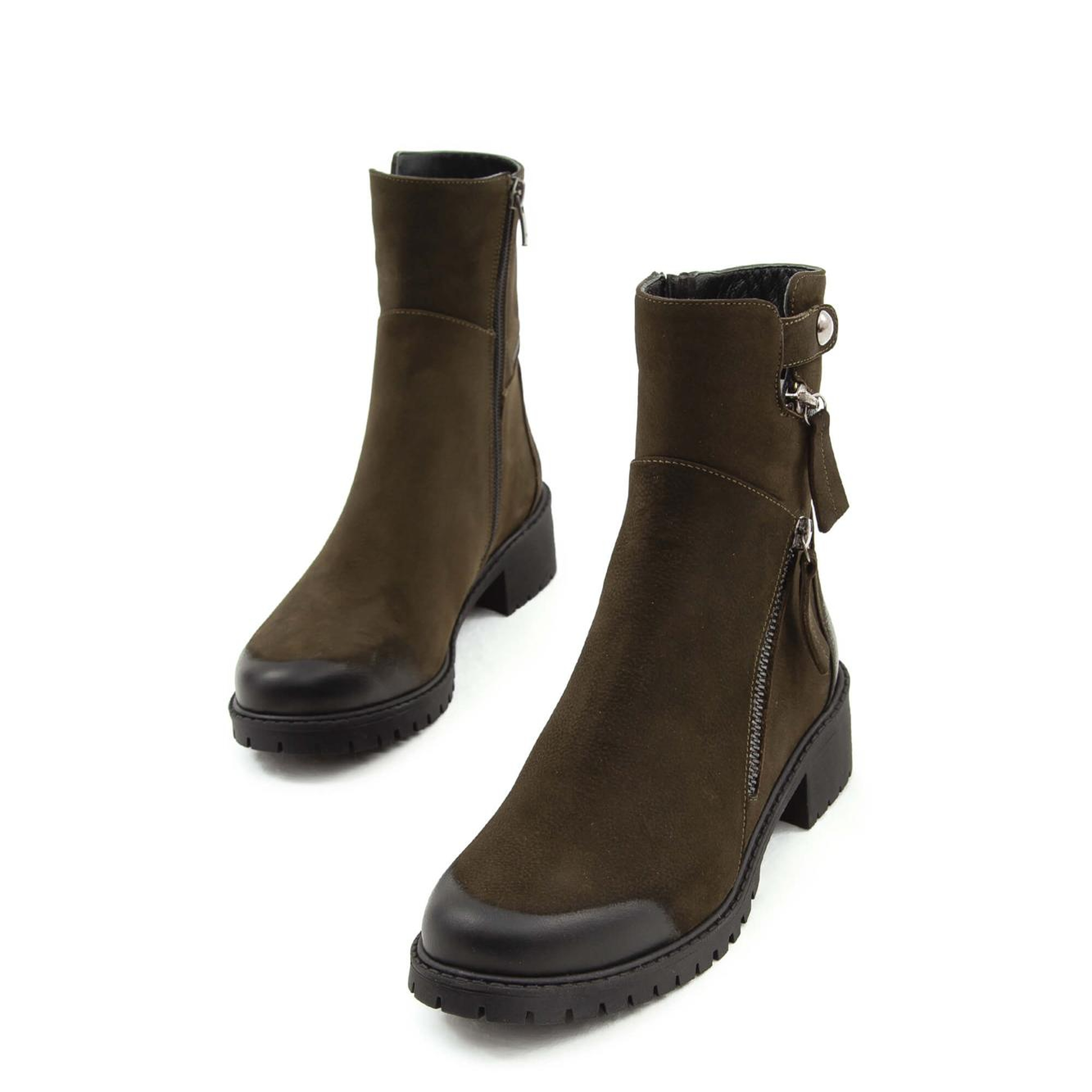 Tamer Tanca Kadın Hakiki Deri Yeşil Casual Bot