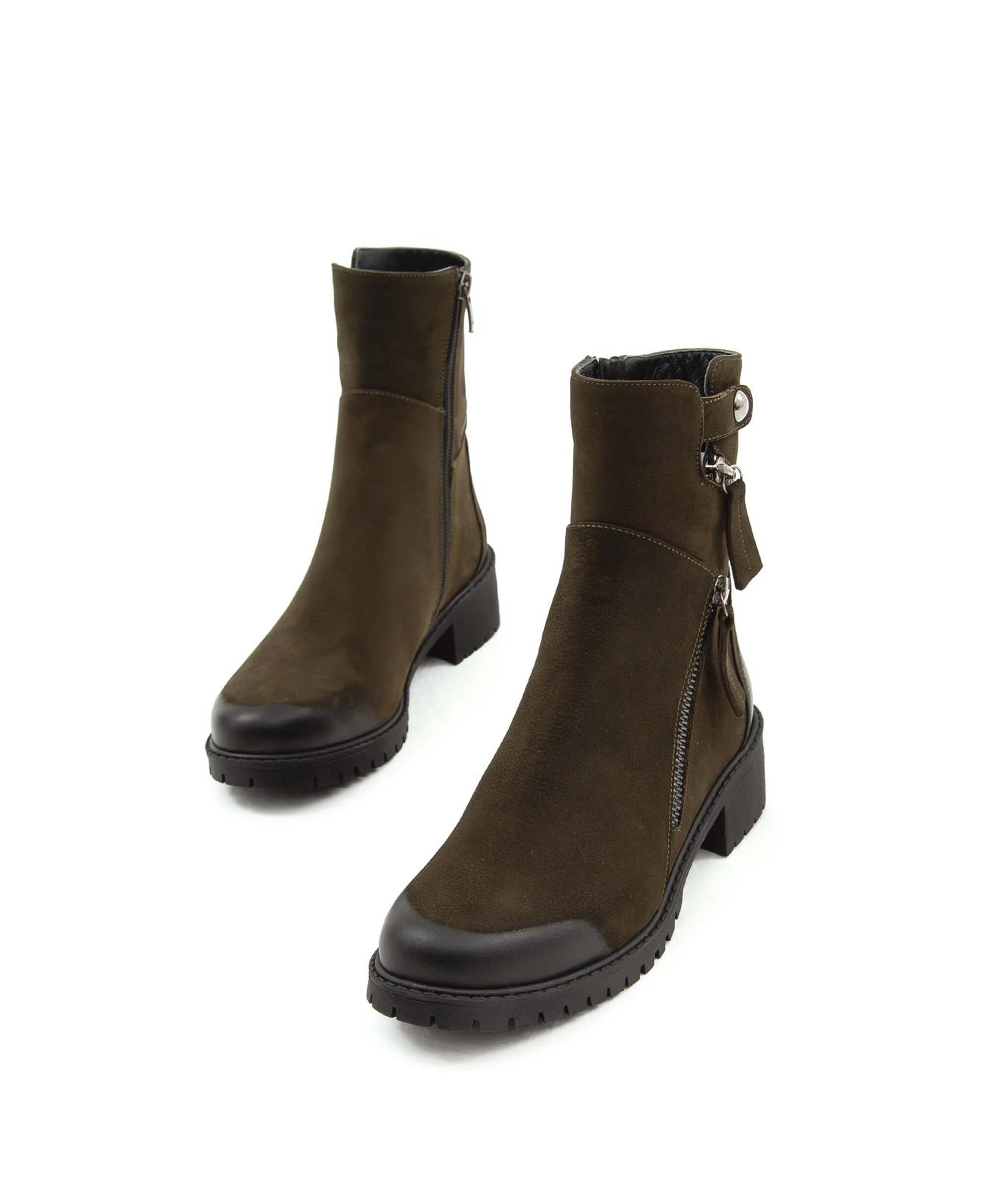 Tamer Tanca Kadın Hakiki Deri Yeşil Casual Bot