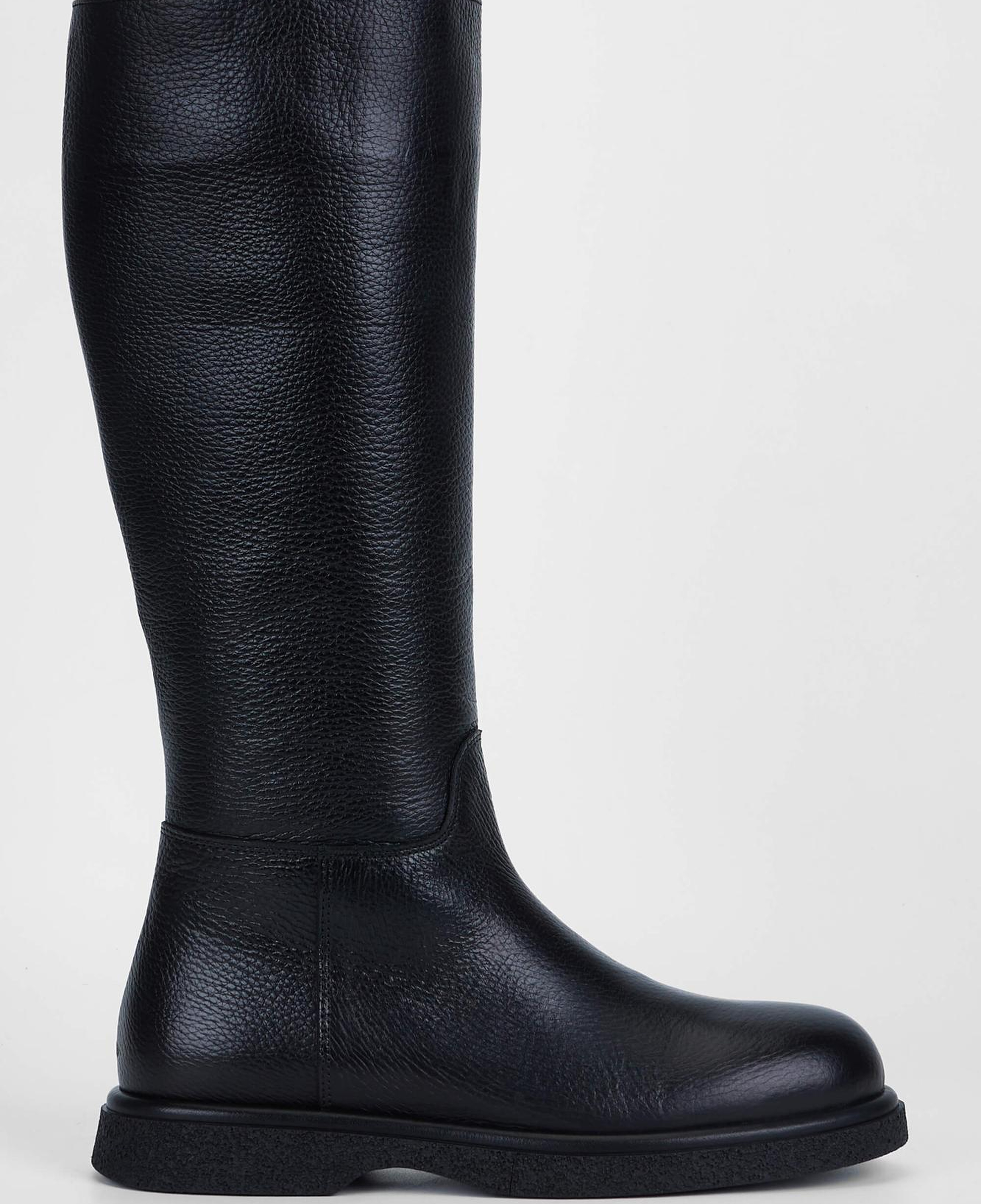 Tamer Tanca Kadın Hakiki Deri Siyah Casual Çizme