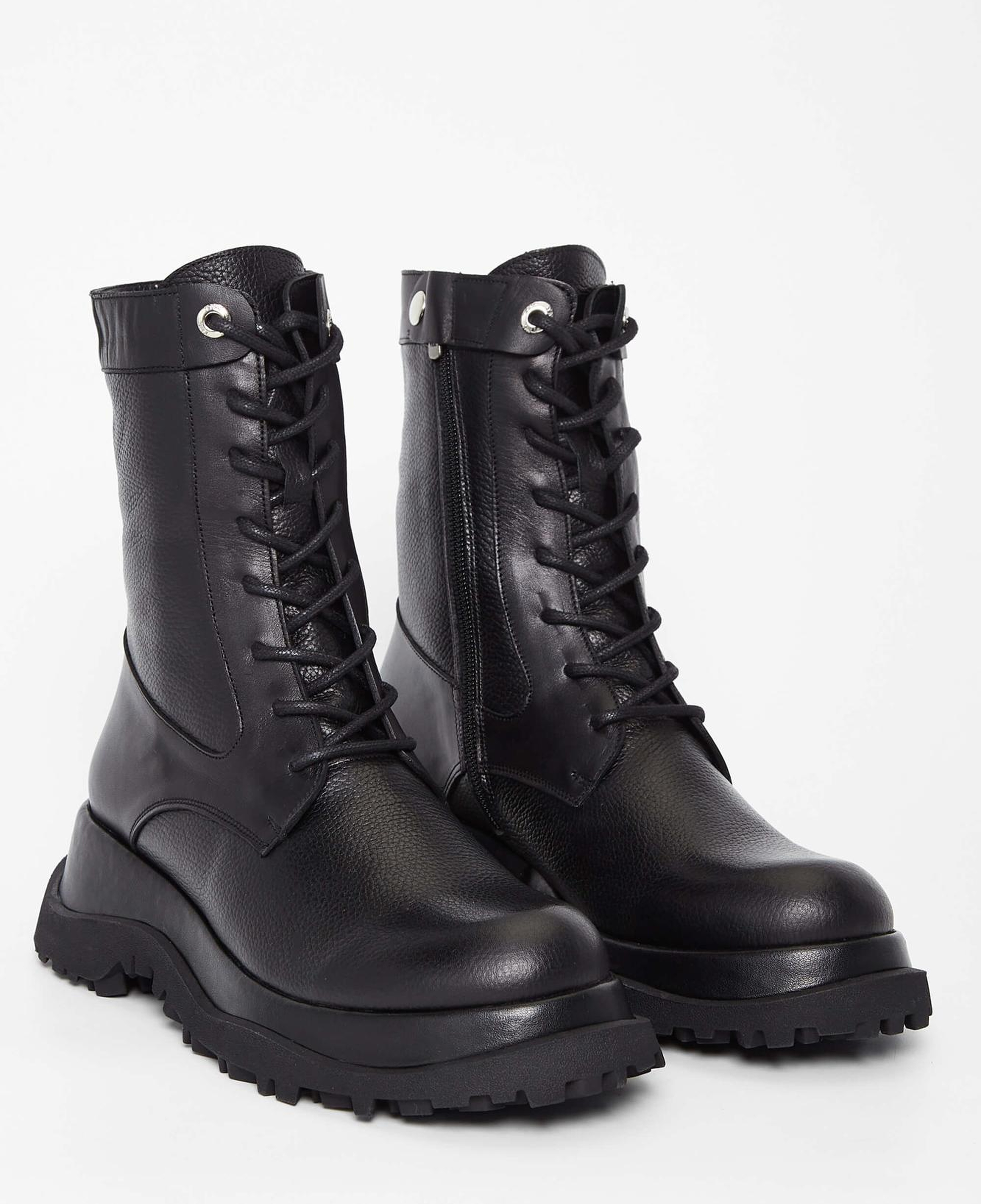 Tamer Tanca Kadın Hakiki Deri Siyah Deri Casual Bot