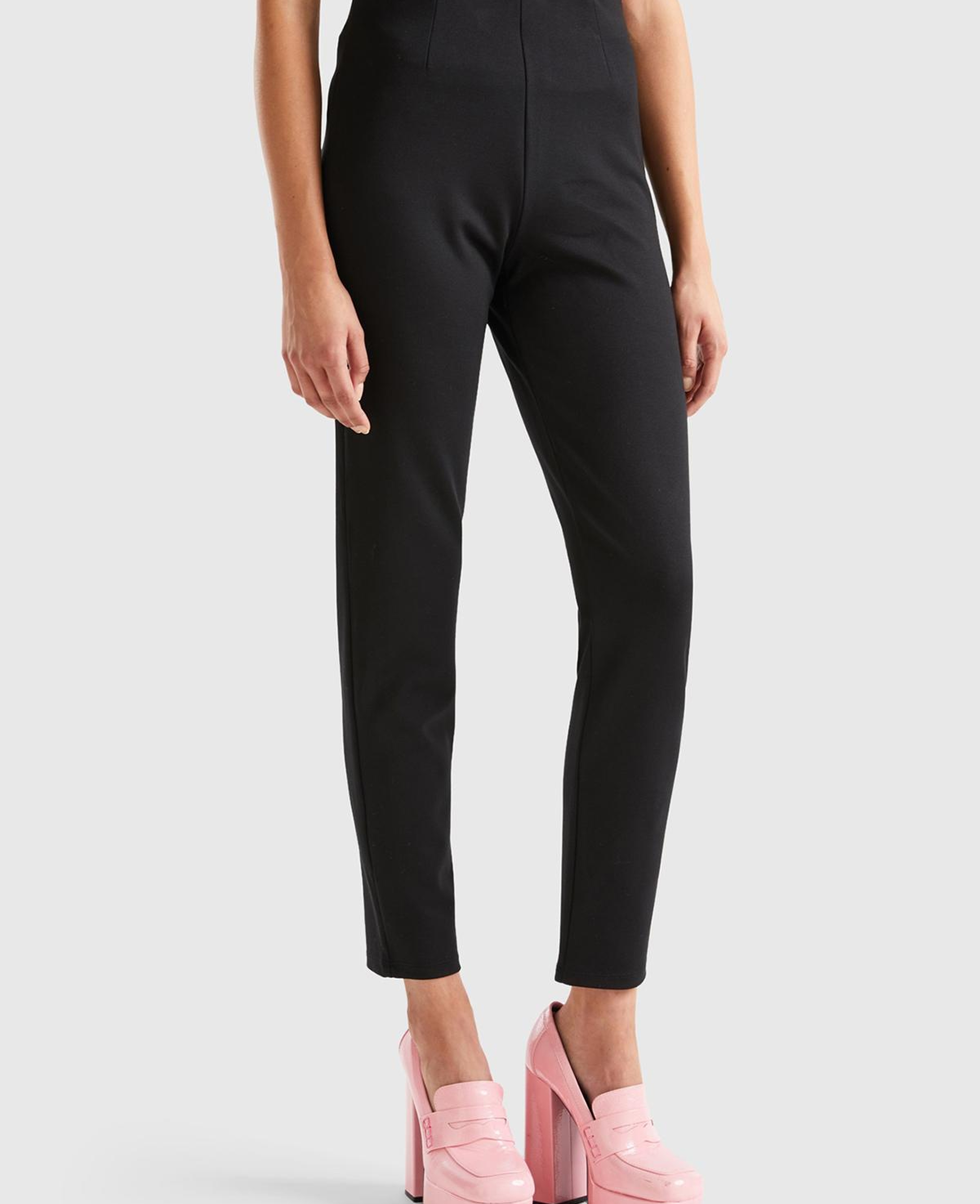 Kadın Siyah Poliviskoz Skinny Fit Pantolon