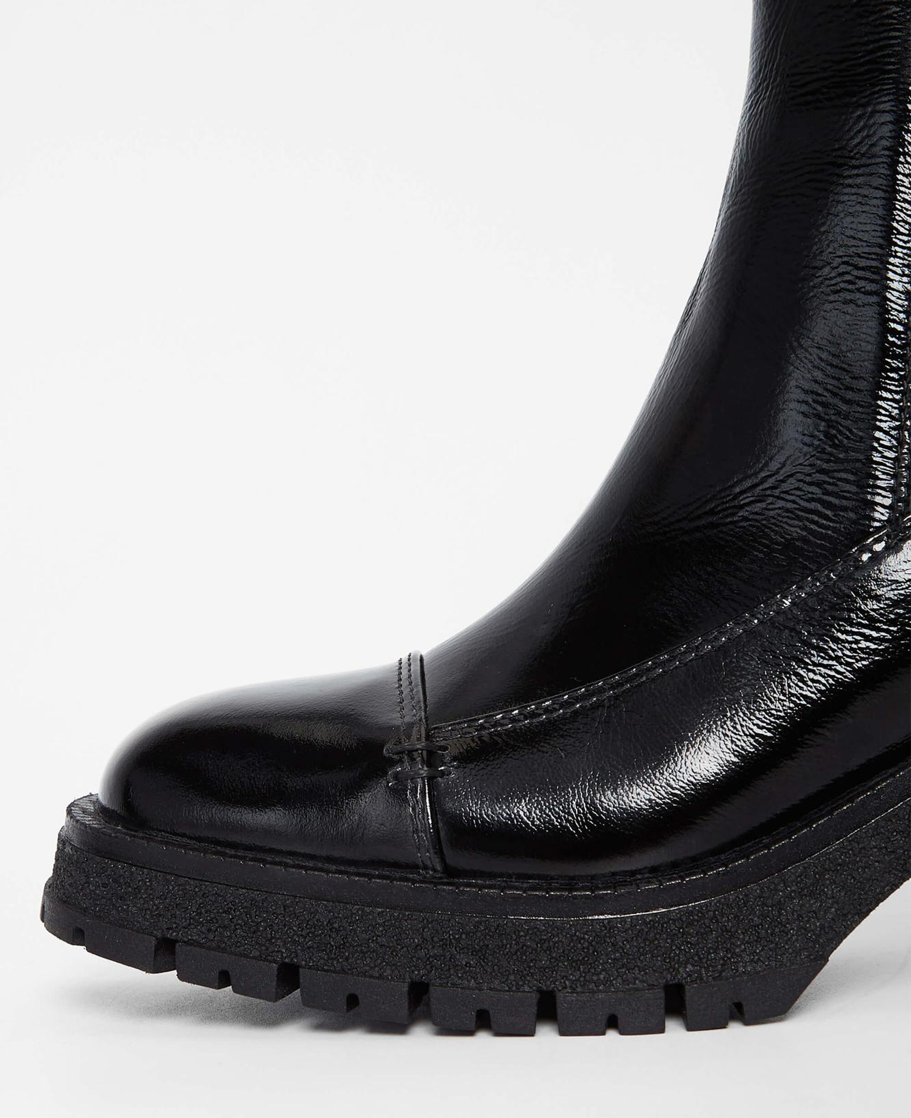 Tamer Tanca Kadın Hakiki Deri Siyah Rugan Casual Bot