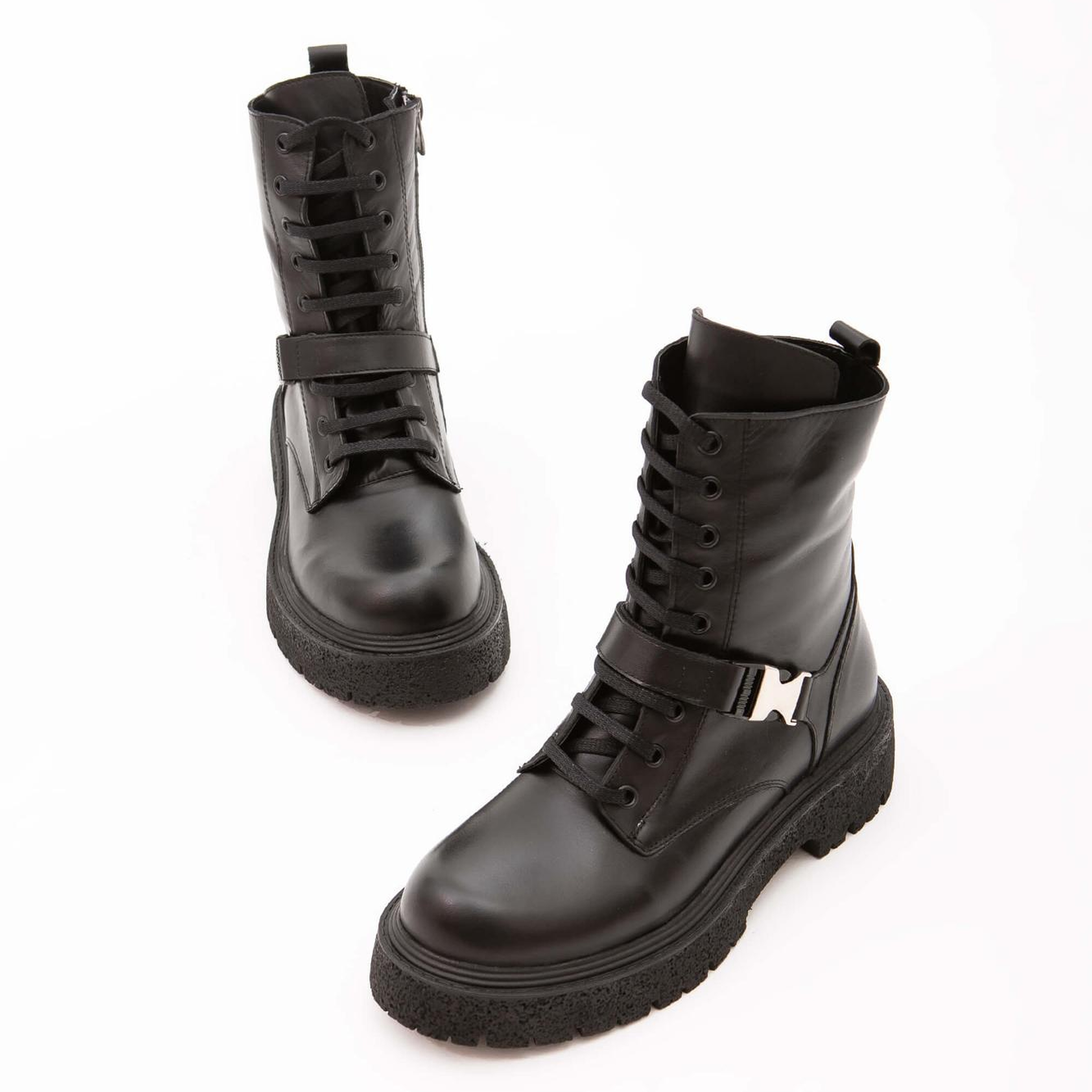 Tamer Tanca Kadın Hakiki Deri Siyah POSTAL Bot