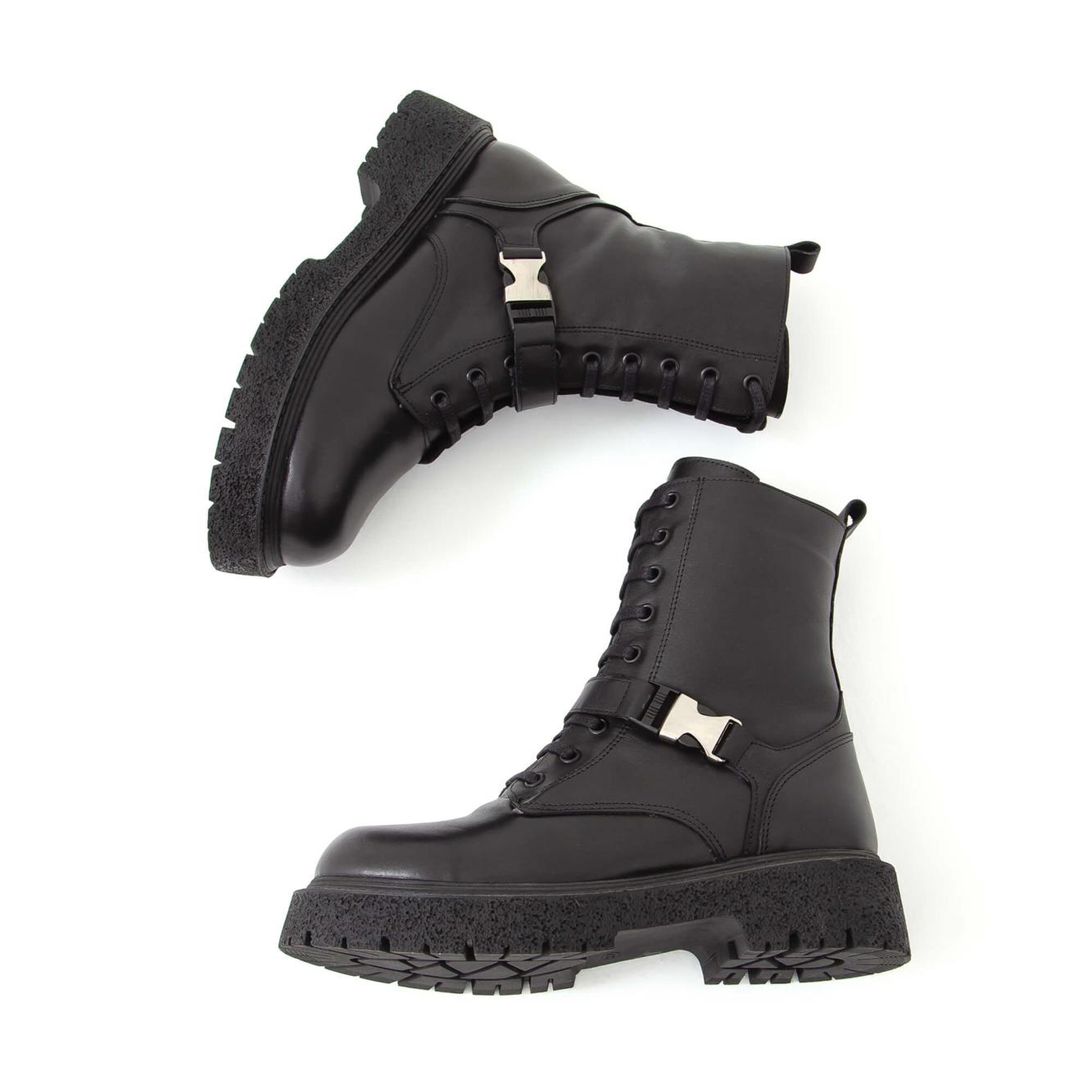 Tamer Tanca Kadın Hakiki Deri Siyah POSTAL Bot