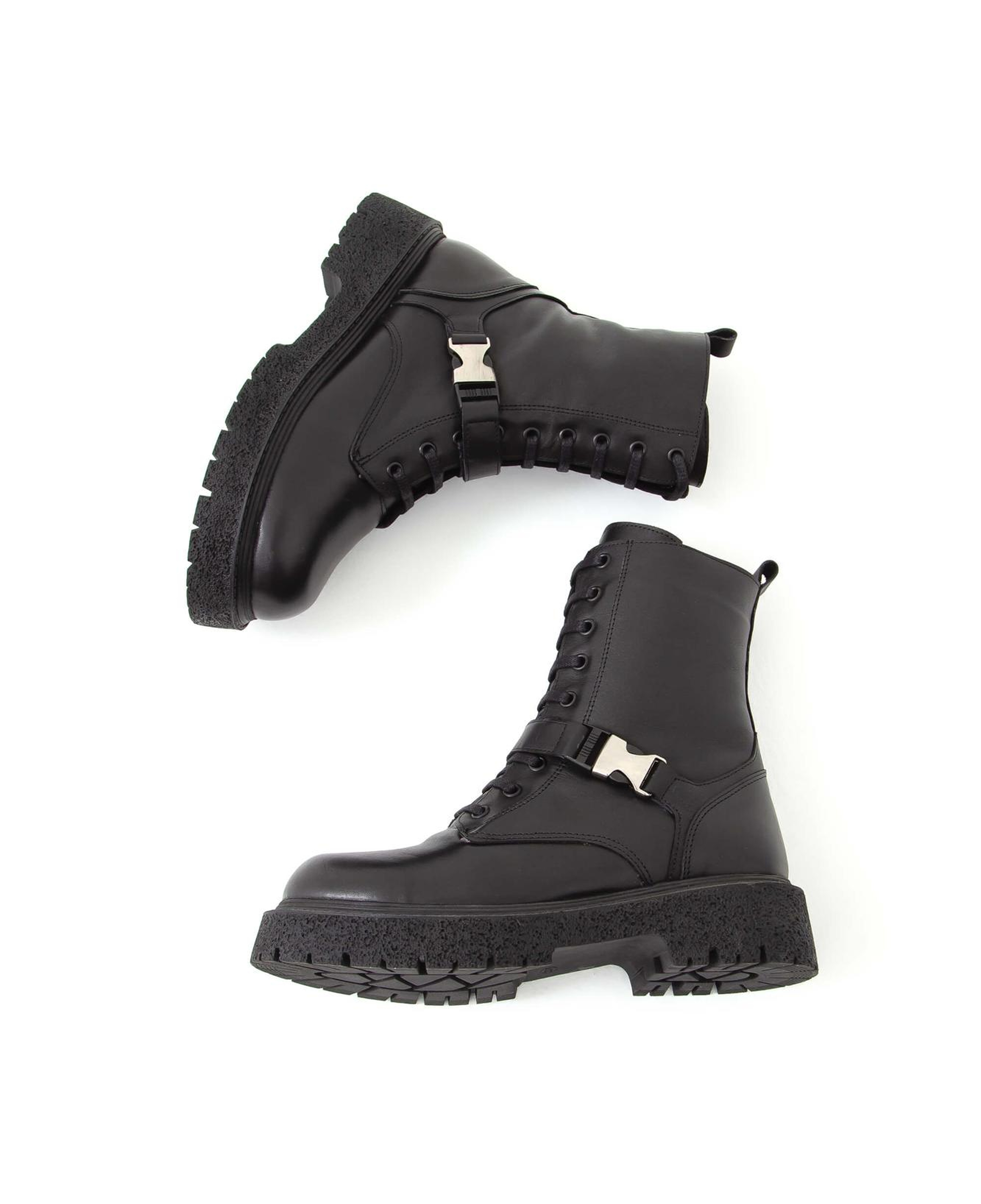 Tamer Tanca Kadın Hakiki Deri Siyah POSTAL Bot