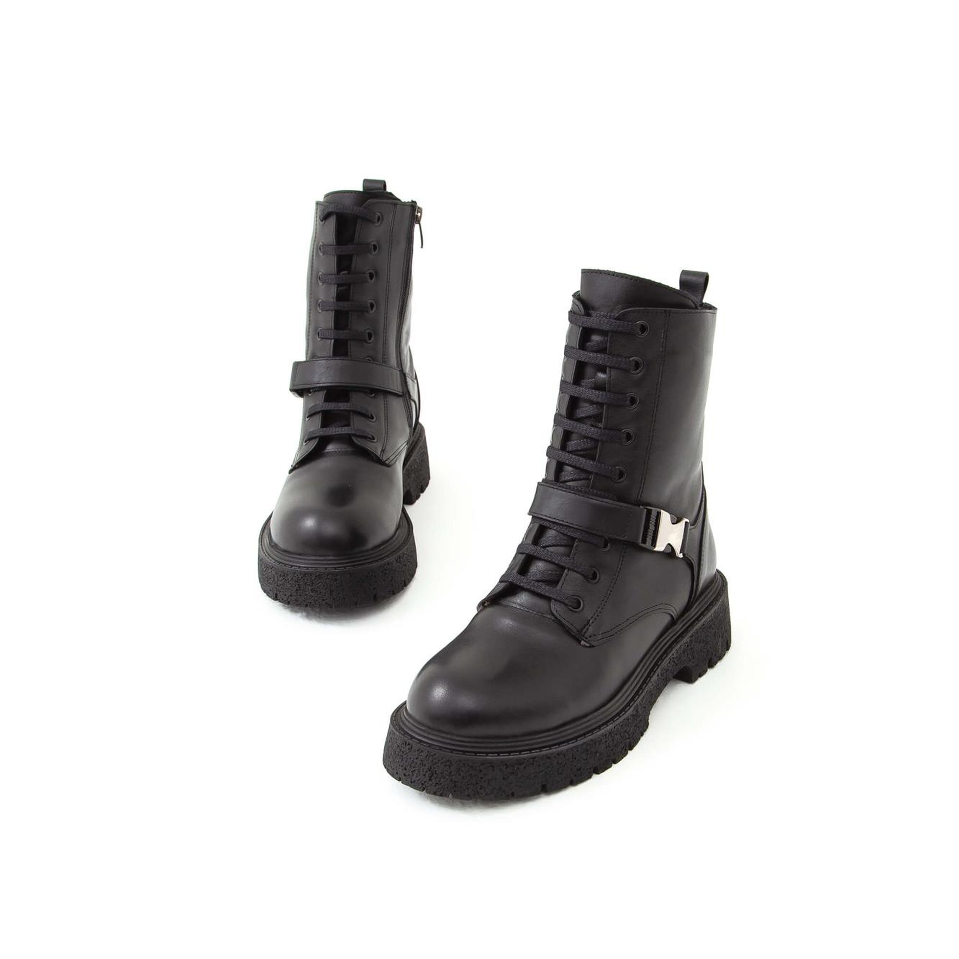 Tamer Tanca Kadın Hakiki Deri Siyah POSTAL Bot