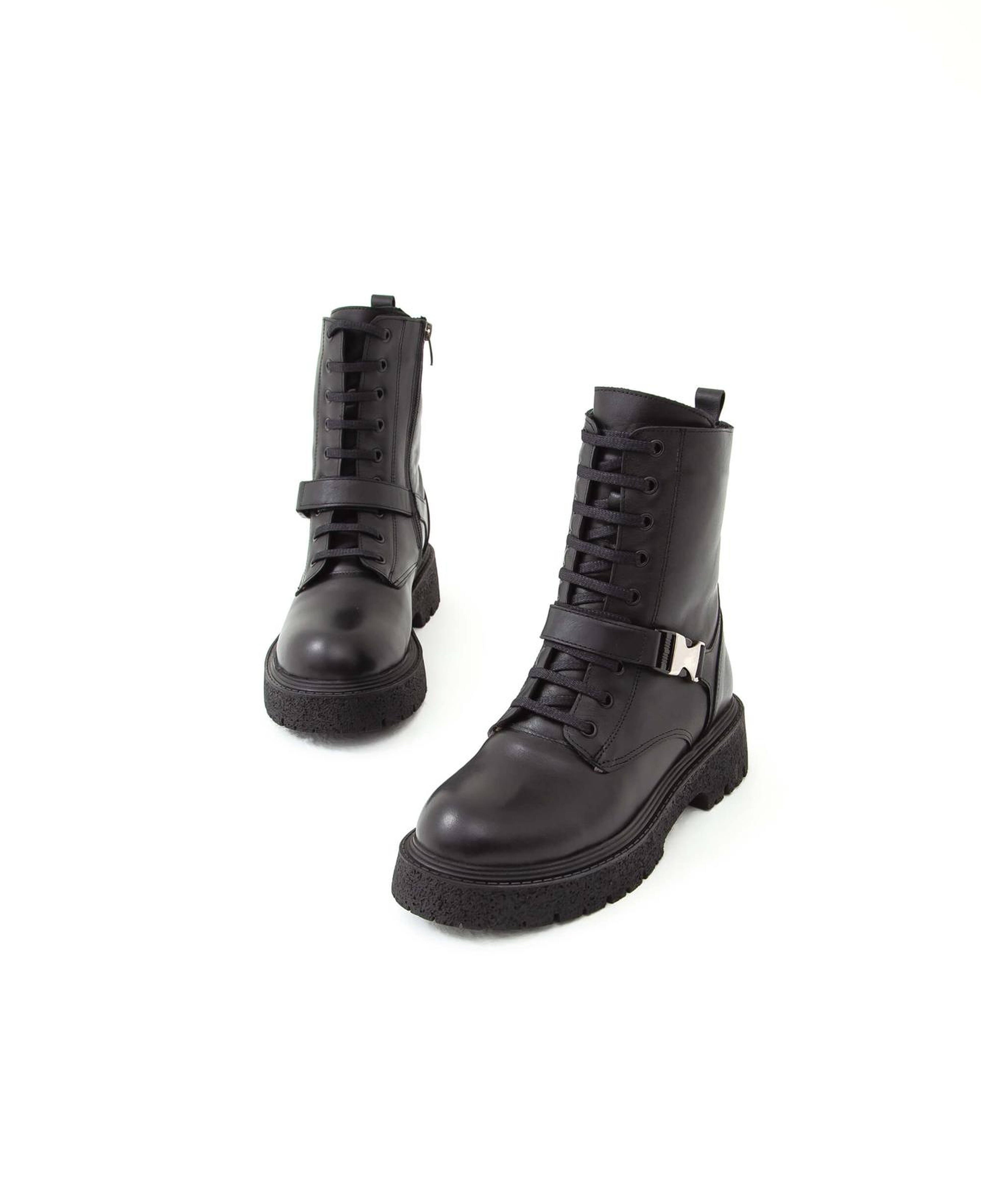 Tamer Tanca Kadın Hakiki Deri Siyah POSTAL Bot