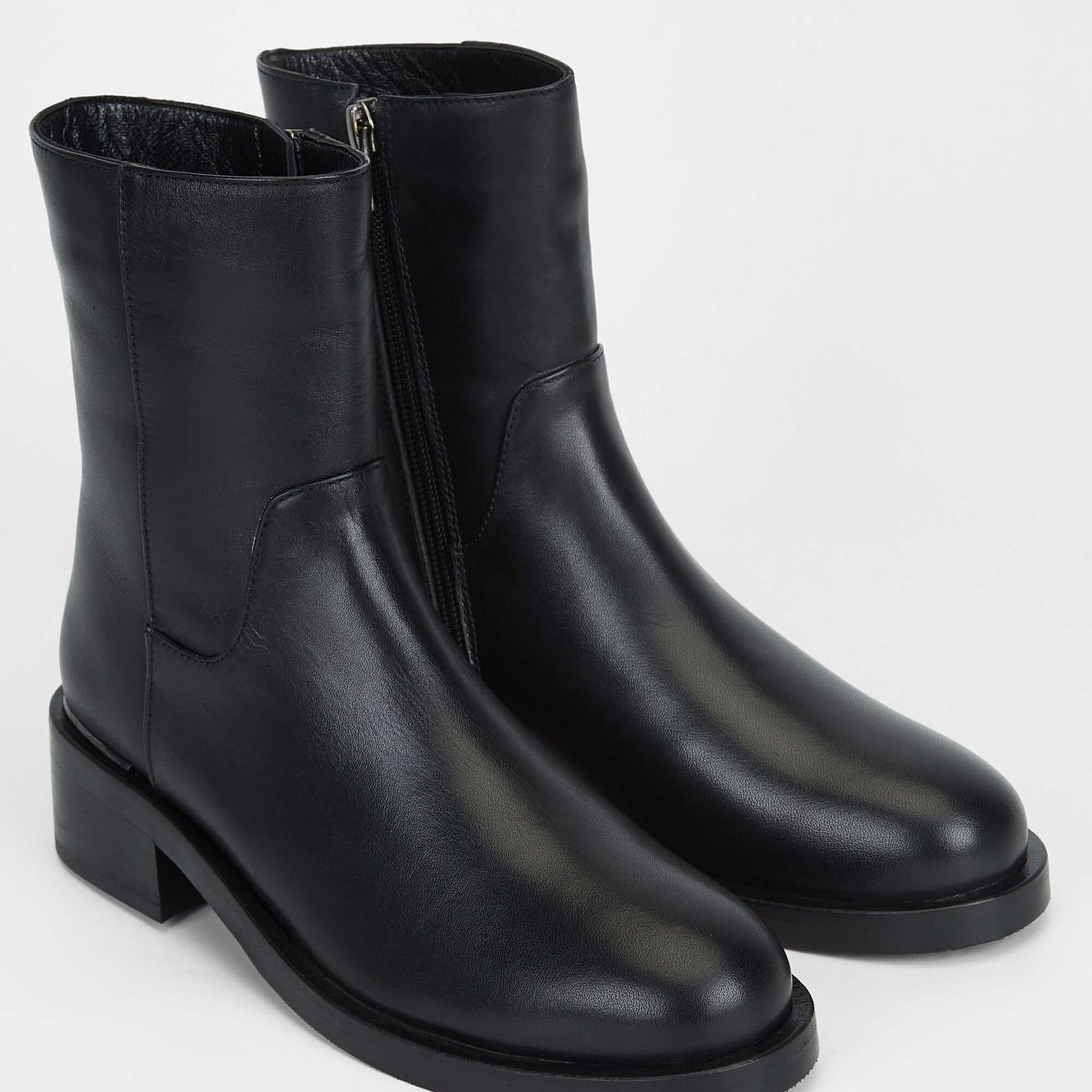 Tamer Tanca Kadın Hakiki Deri Siyah Deri Casual Bot