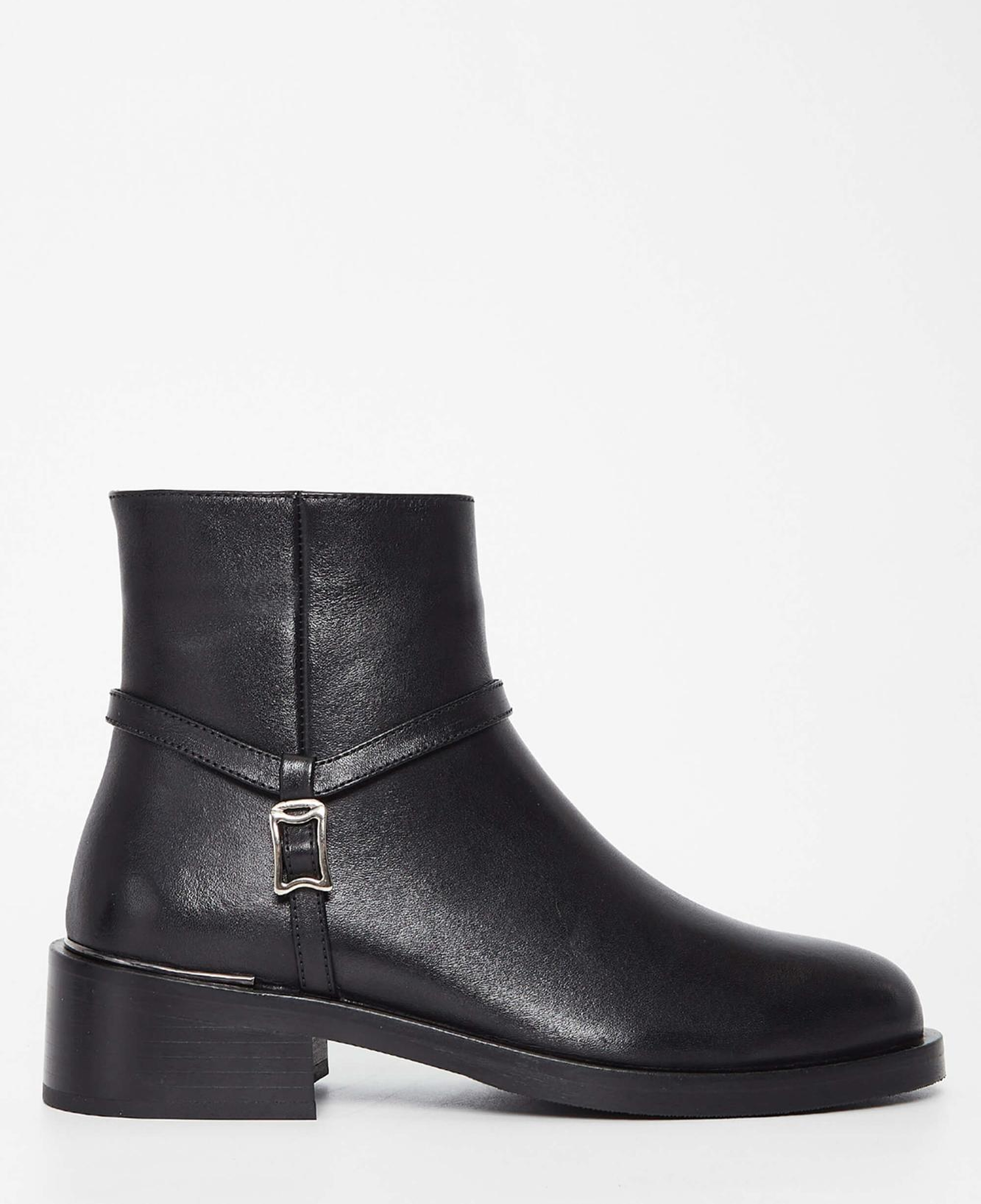 Tamer Tanca Kadın Hakiki Deri Siyah Deri Casual Bot