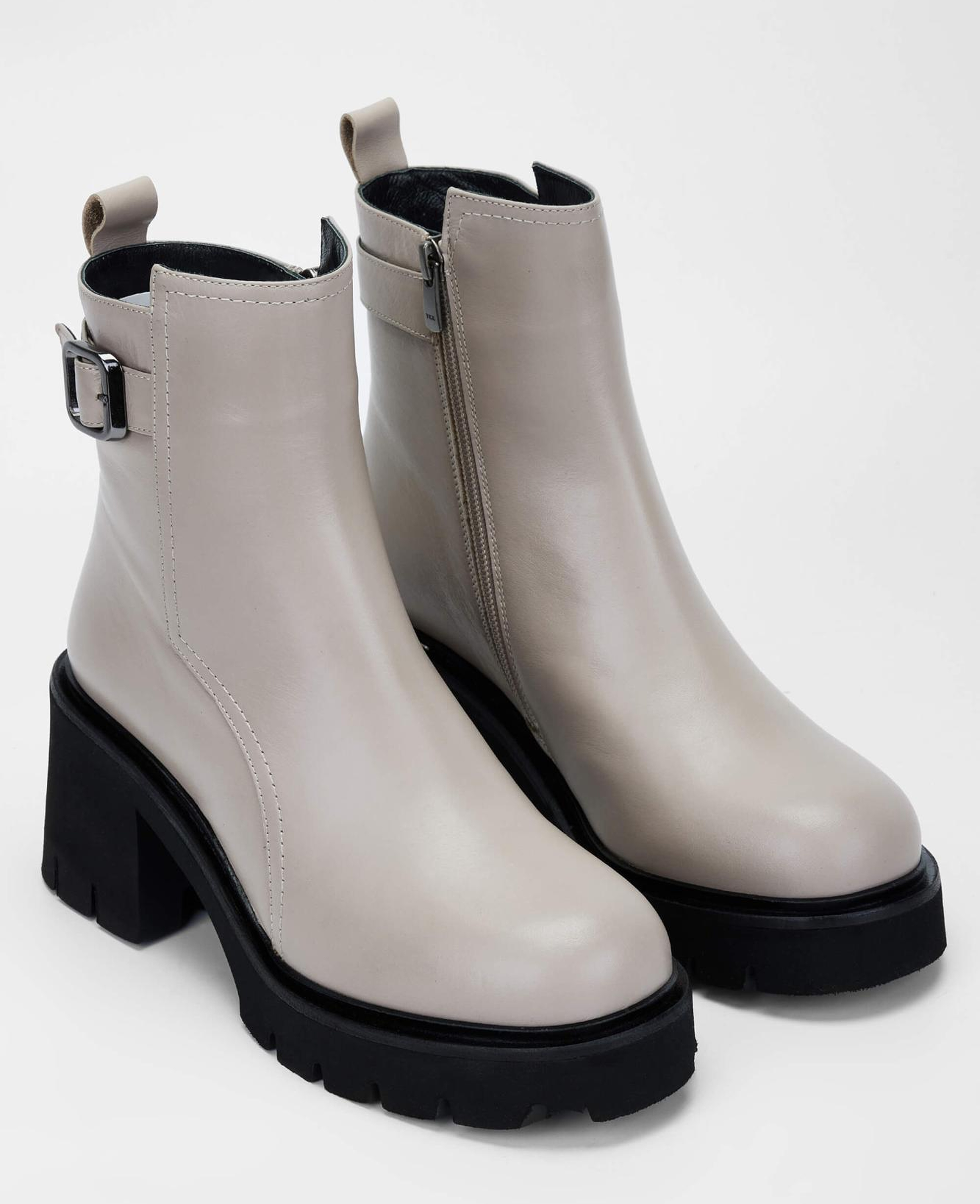 Tamer Tanca Kadın Hakiki Deri Kırık Beyaz Casual Bot