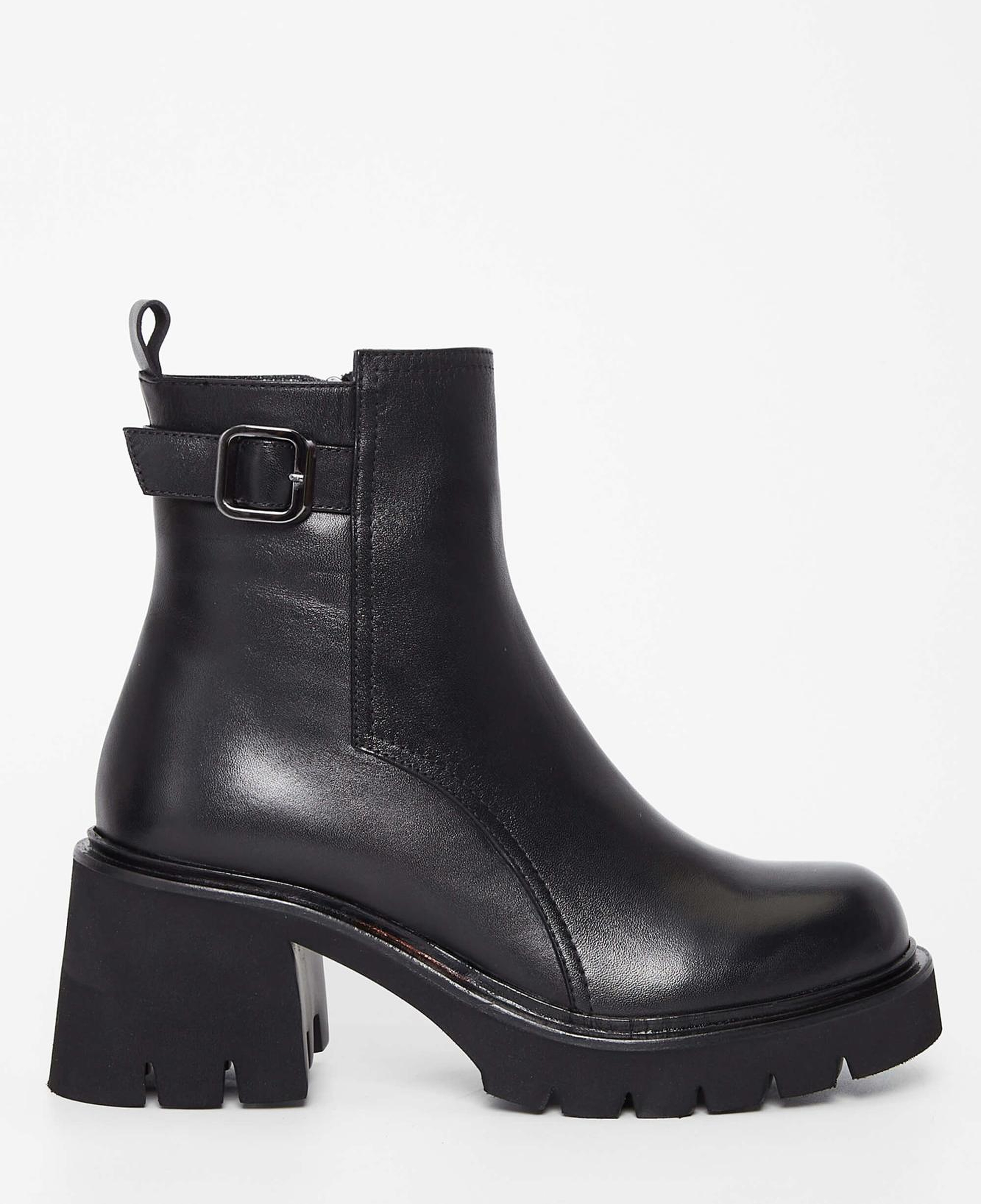 Tamer Tanca Kadın Hakiki Deri Siyah Deri Casual Bot