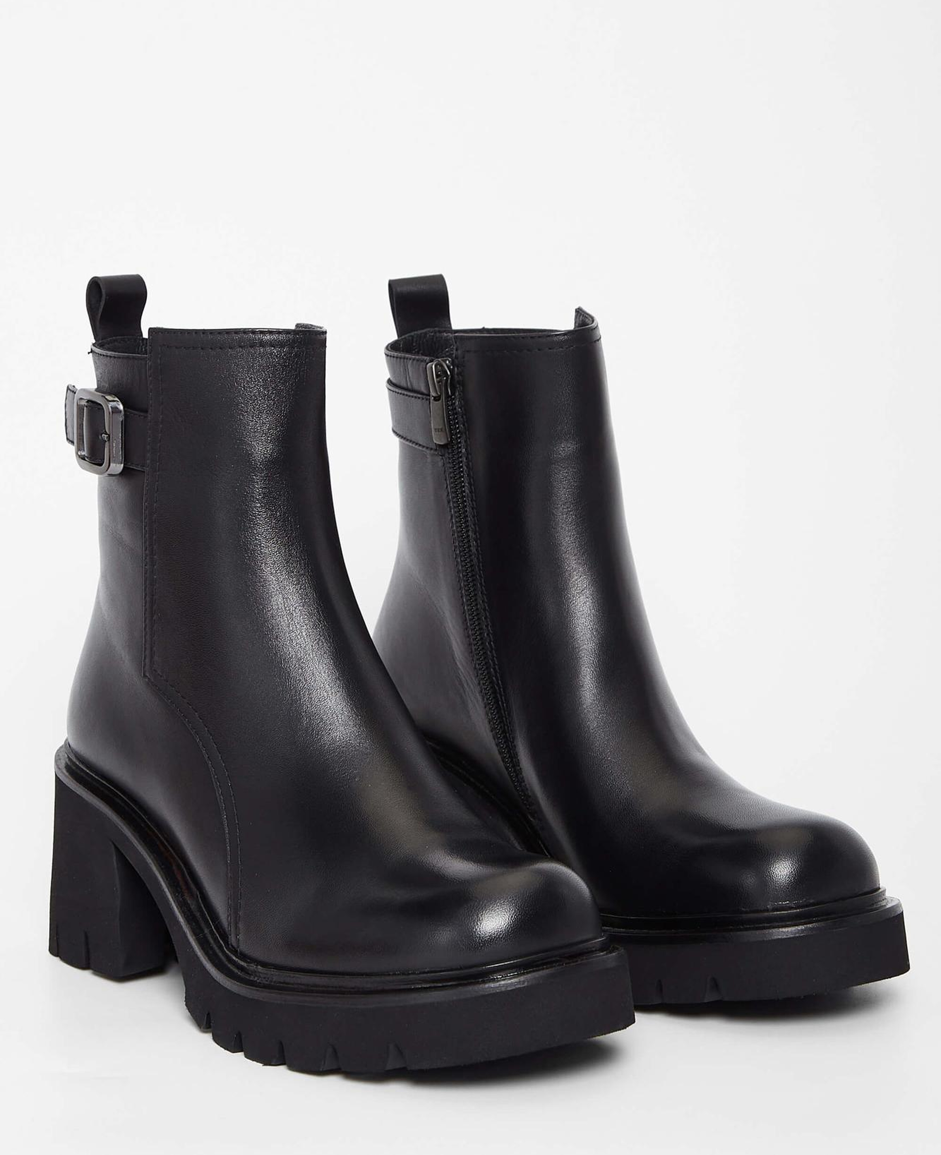 Tamer Tanca Kadın Hakiki Deri Siyah Deri Casual Bot