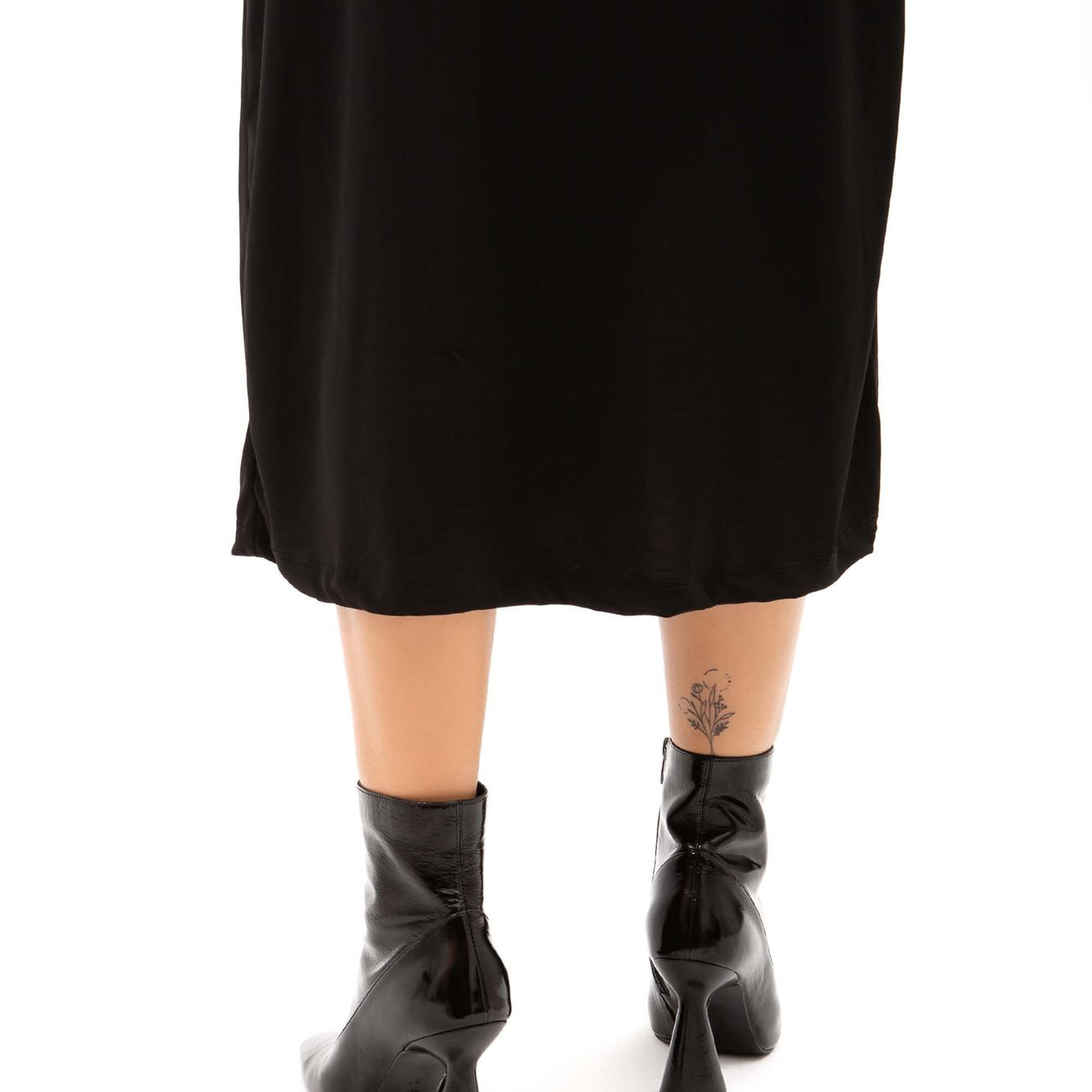 Tamer Tanca Kadın Hakiki Deri Siyah Rugan Casual Bot