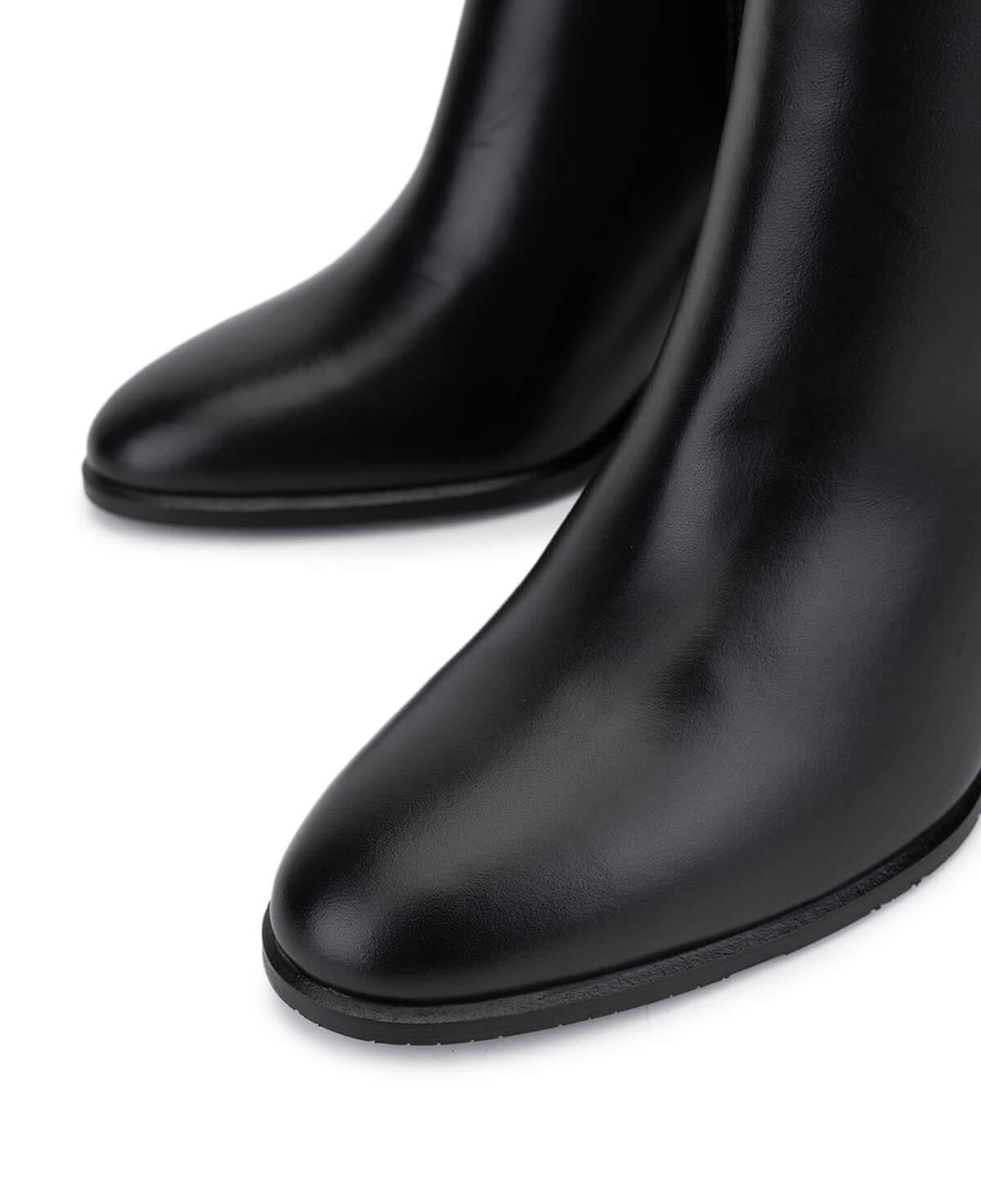 Tamer Tanca Kadın Hakiki Deri Siyah Klasik Bot